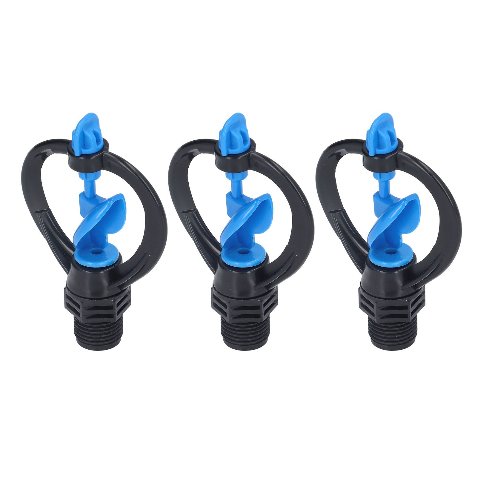 15Pcs Lawn Sprinkler Nozzle G1/2 External Thread 360° Automatic Rotation Mid Range for Lawn Garden Watering IrrigationImpeller Nozzle - Image 3