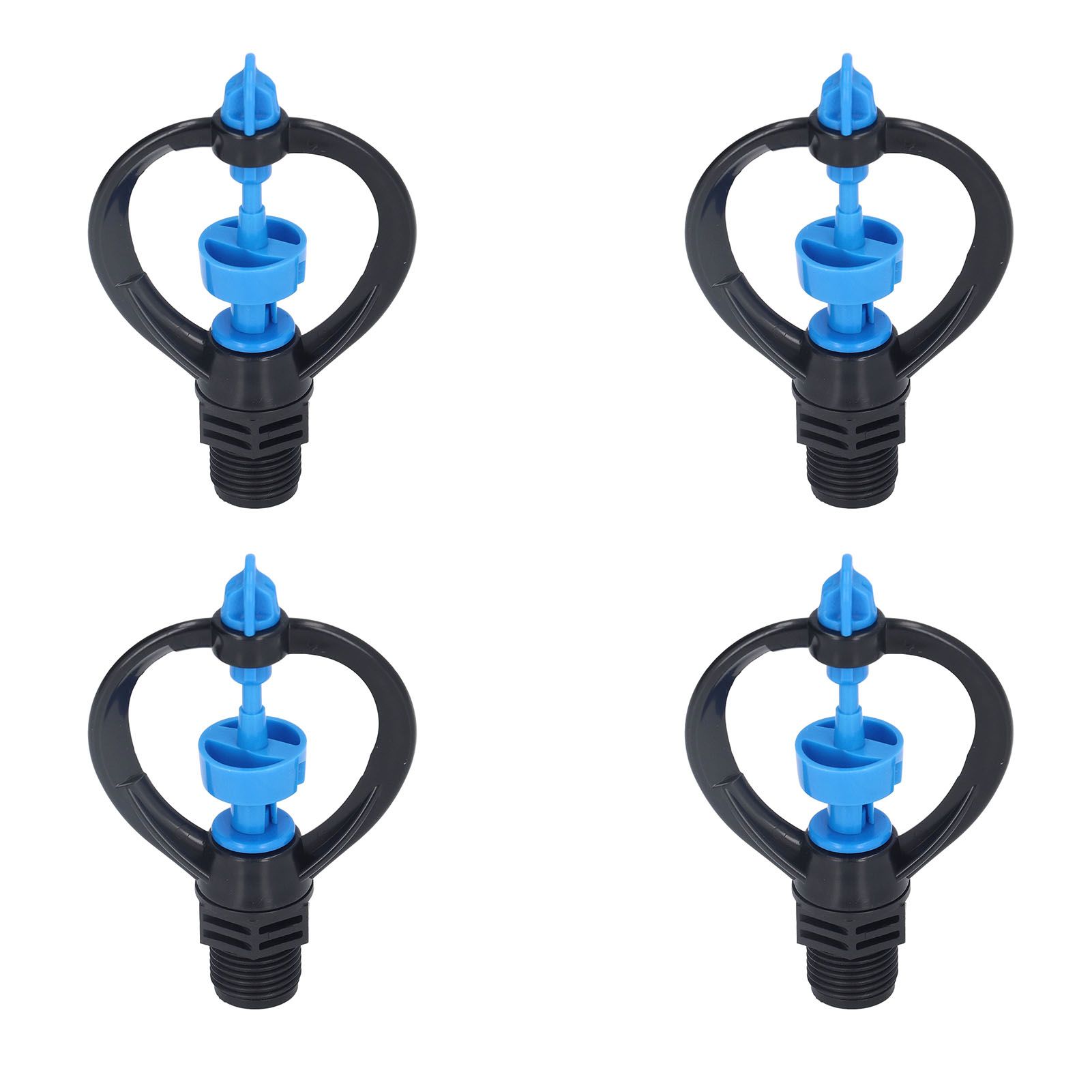 15Pcs Lawn Sprinkler Nozzle G1/2 External Thread 360° Automatic Rotation Mid Range for Lawn Garden Watering IrrigationRound Nozzle - Image 4
