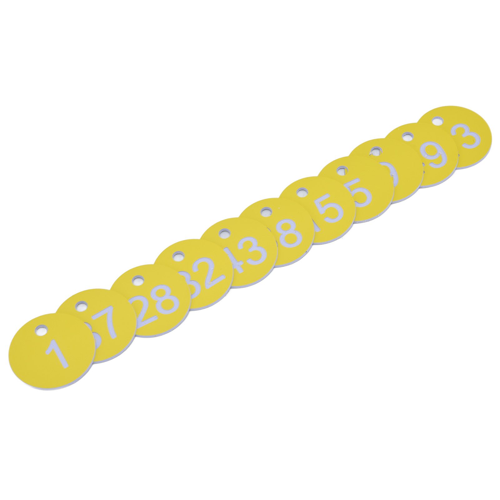 50Pcs Beehive Tag ABS Round Numbered Sign Labels with Hole Livestock Beekeeping SuppliesLight Yellow 1-50 - Image 8