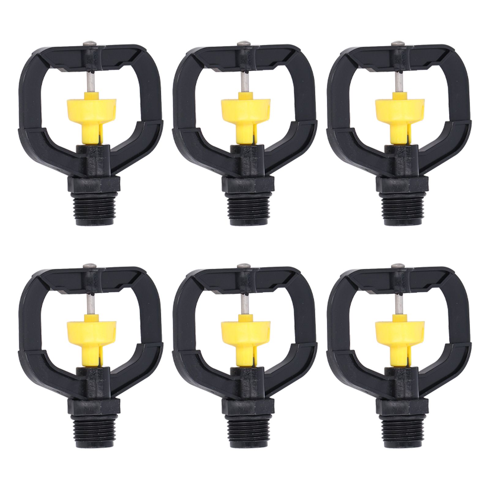 12pcs Rotating Irrigation Sprinkler Plastic Spray Nozzle with G1/2 Male Thread for Garden Yard Lawn - Image 2
