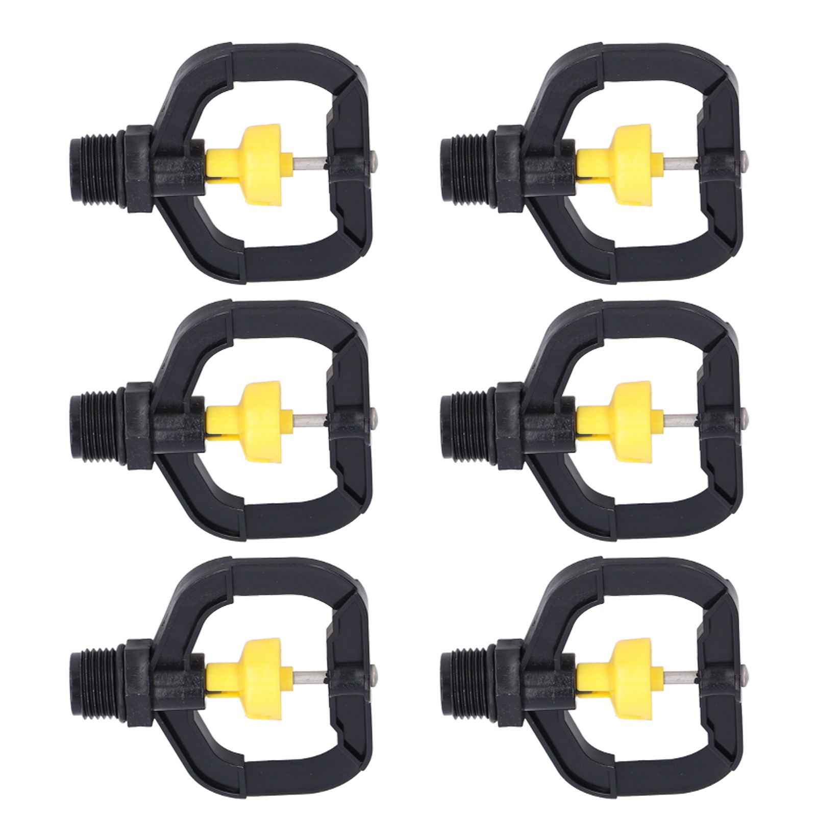 12pcs Rotating Irrigation Sprinkler Plastic Spray Nozzle with G1/2 Male Thread for Garden Yard Lawn - Image 3