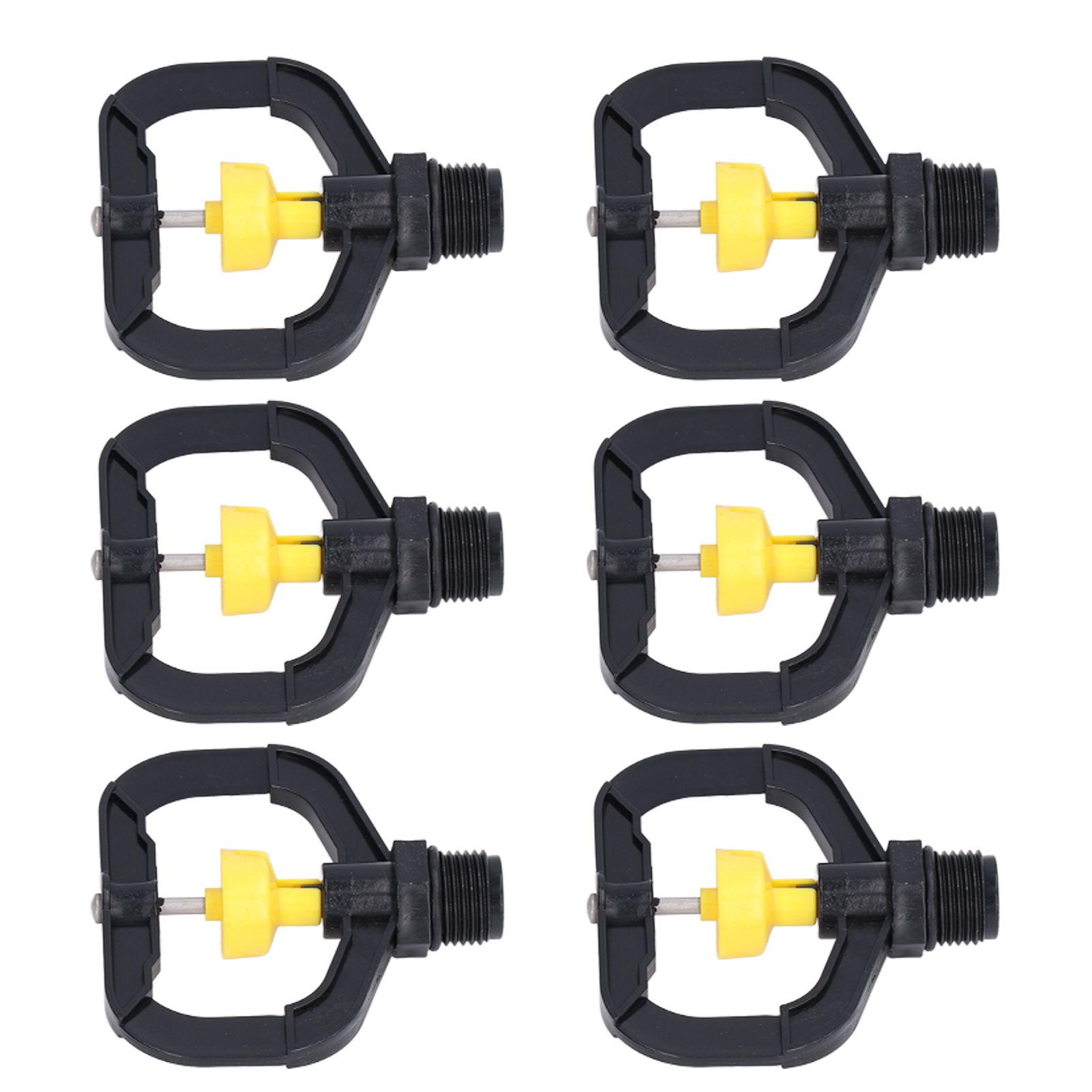 12pcs Rotating Irrigation Sprinkler Plastic Spray Nozzle with G1/2 Male Thread for Garden Yard Lawn - Image 4