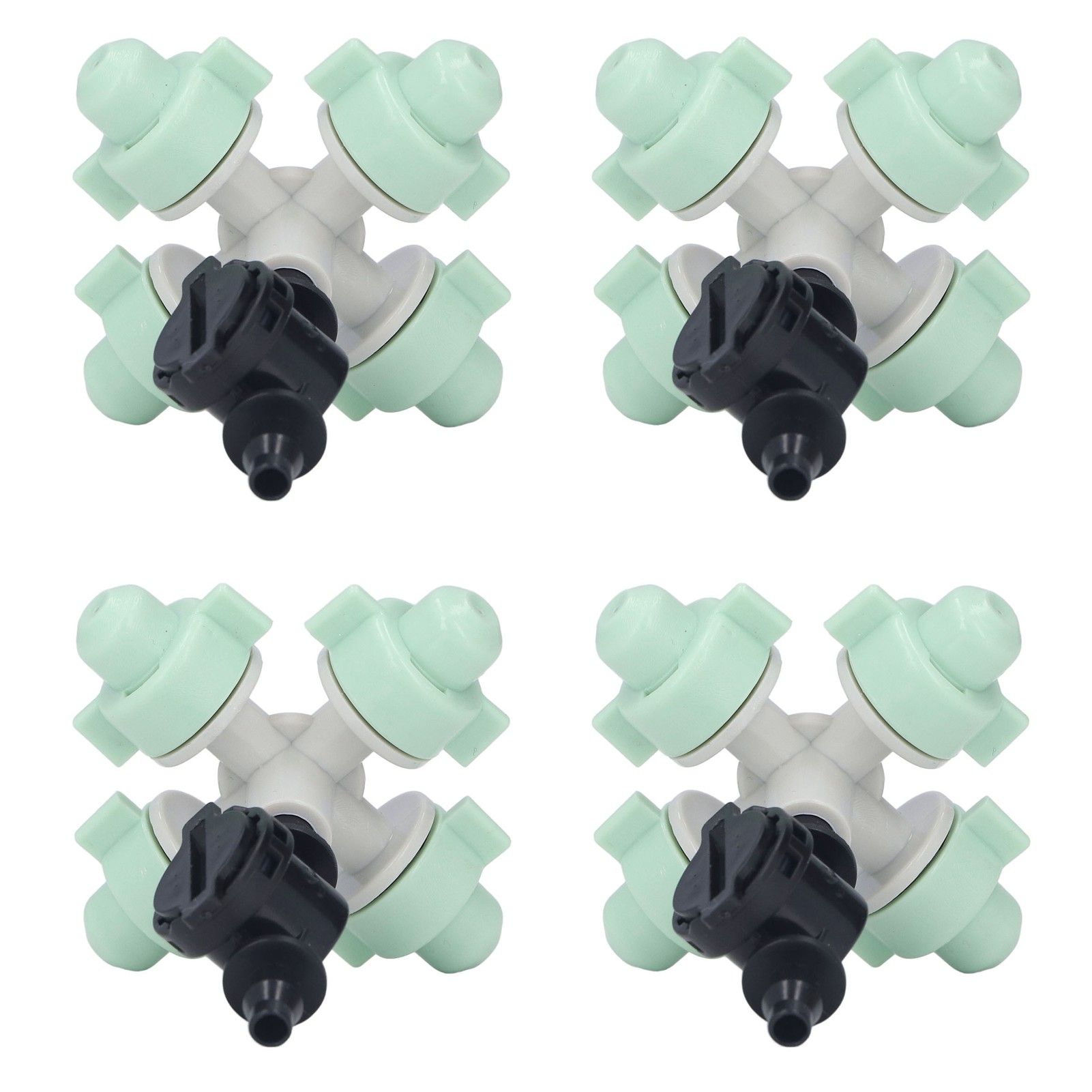 10 Set Cross Misting Spray Nozzle with 4/7mm Joint Micro Irrigation Head for Farmland Garden Sprinklers - Image 3