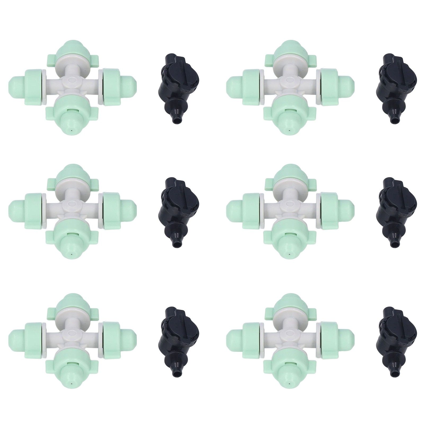 10 Set Cross Misting Spray Nozzle with 4/7mm Joint Micro Irrigation Head for Farmland Garden Sprinklers - Image 8