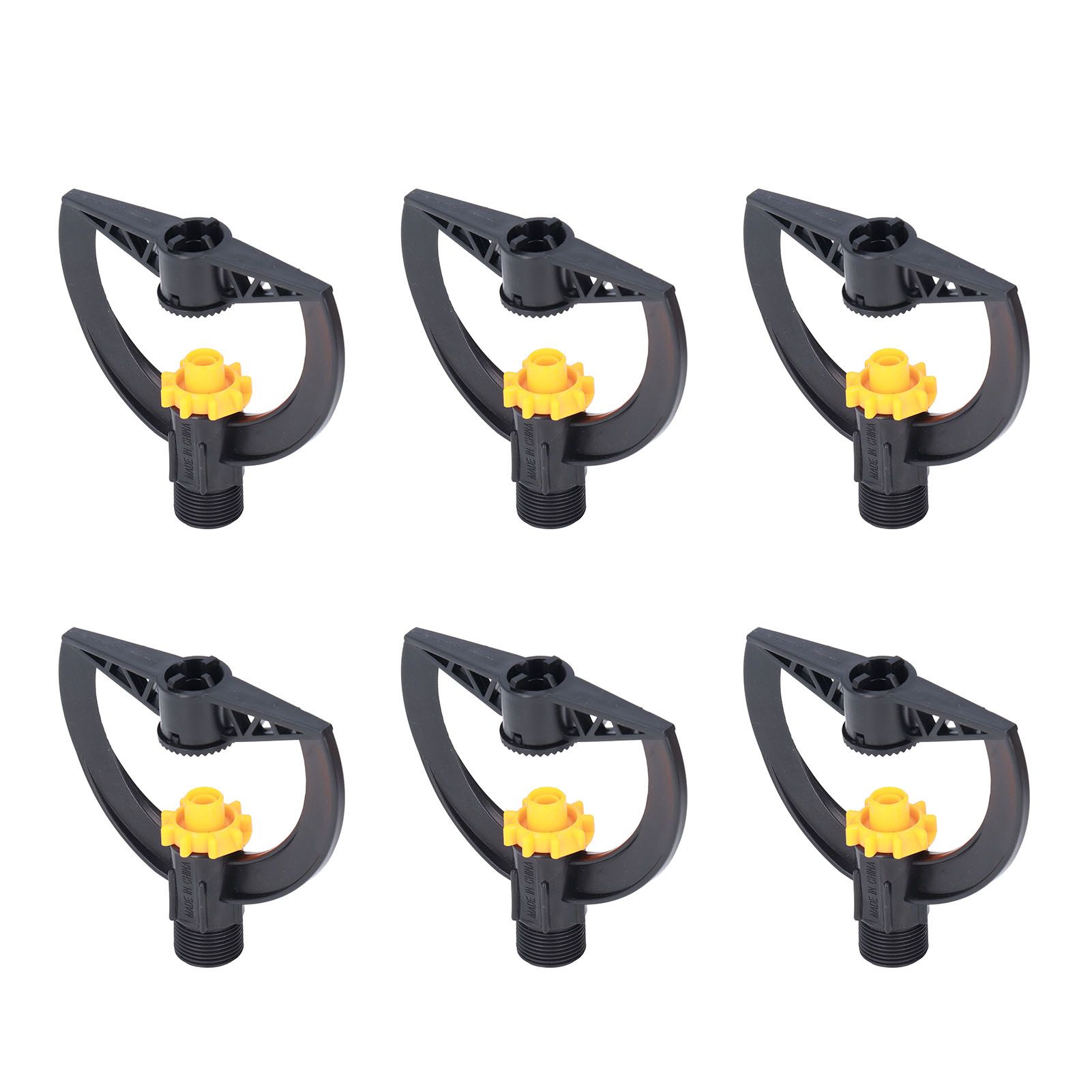 6pcs Irrigation Sprinkler Nozzle G3/4 Male Thread Plastic Black for Agricultural Base Greenhouse - Image 3