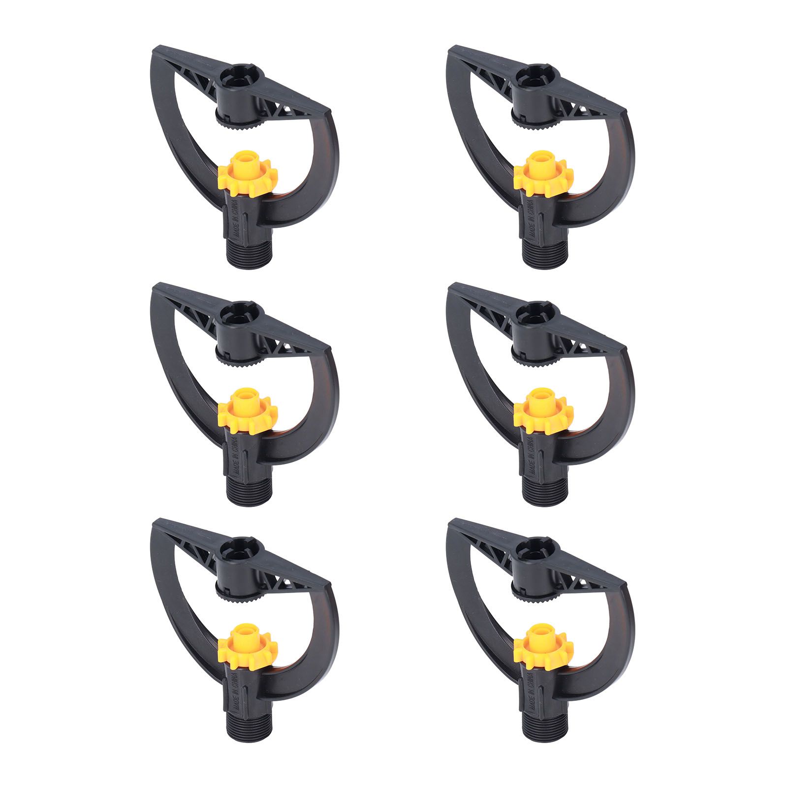 6pcs Irrigation Sprinkler Nozzle G3/4 Male Thread Plastic Black for Agricultural Base Greenhouse - Image 4