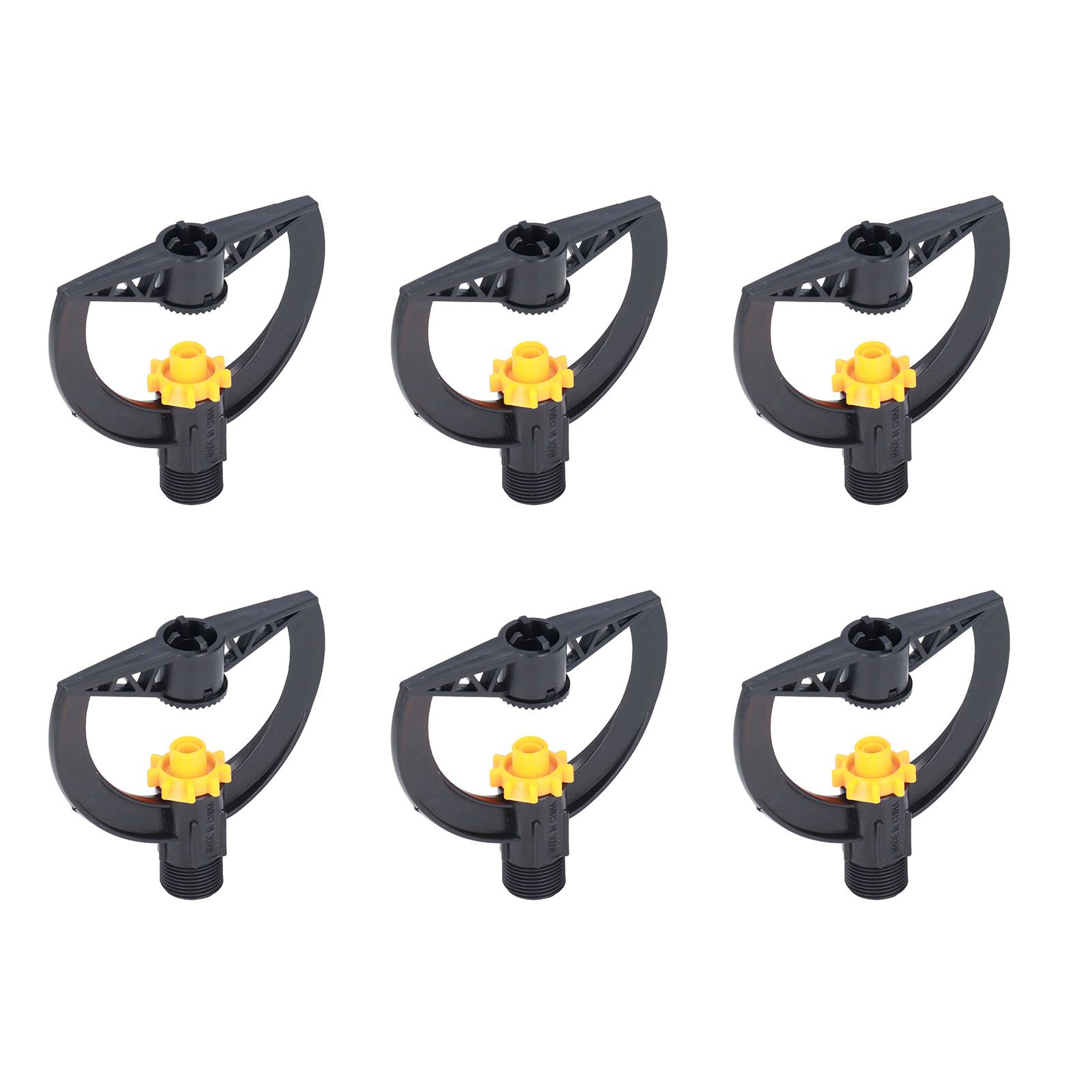 6pcs Irrigation Sprinkler Nozzle G3/4 Male Thread Plastic Black for Agricultural Base Greenhouse - Image 5