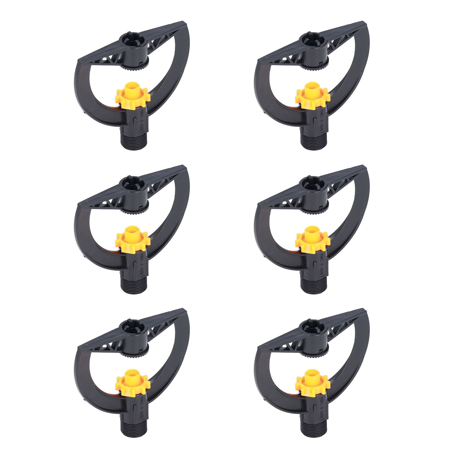 6pcs Irrigation Sprinkler Nozzle G3/4 Male Thread Plastic Black for Agricultural Base Greenhouse - Image 6