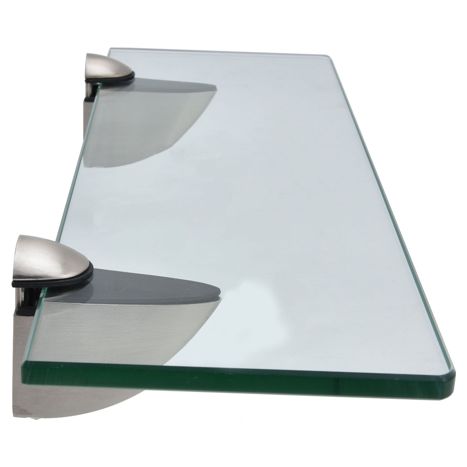 Bathroom Glass Shelf WallMounted Zinc Alloy Storage Rack Bathroom Accessory for Home - Image 2