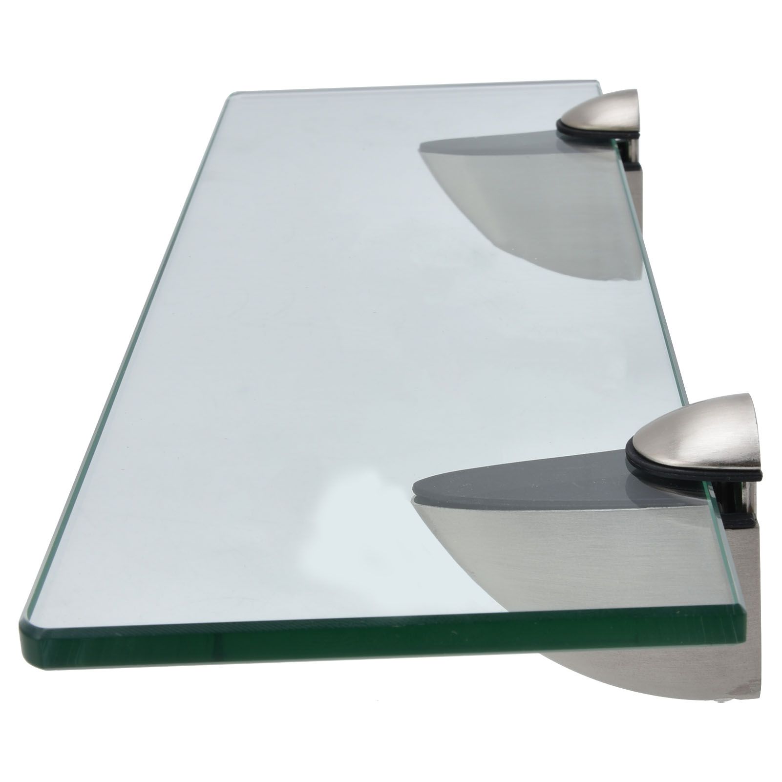 Bathroom Glass Shelf WallMounted Zinc Alloy Storage Rack Bathroom Accessory for Home - Image 3