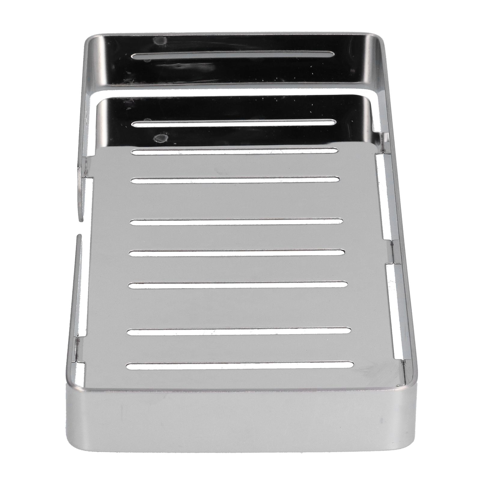 Soap Dish Shelf 304 Stainless Steel Bathroom Hollow Self Draining Wall Mounted Soap Box - Image 3