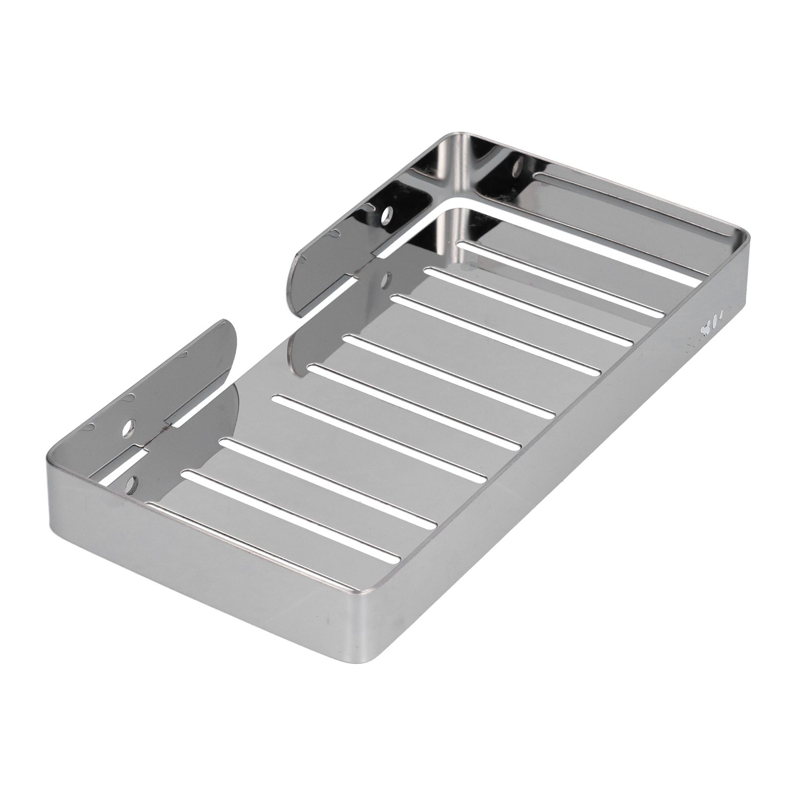 Soap Dish Shelf 304 Stainless Steel Bathroom Hollow Self Draining Wall Mounted Soap Box - Image 4