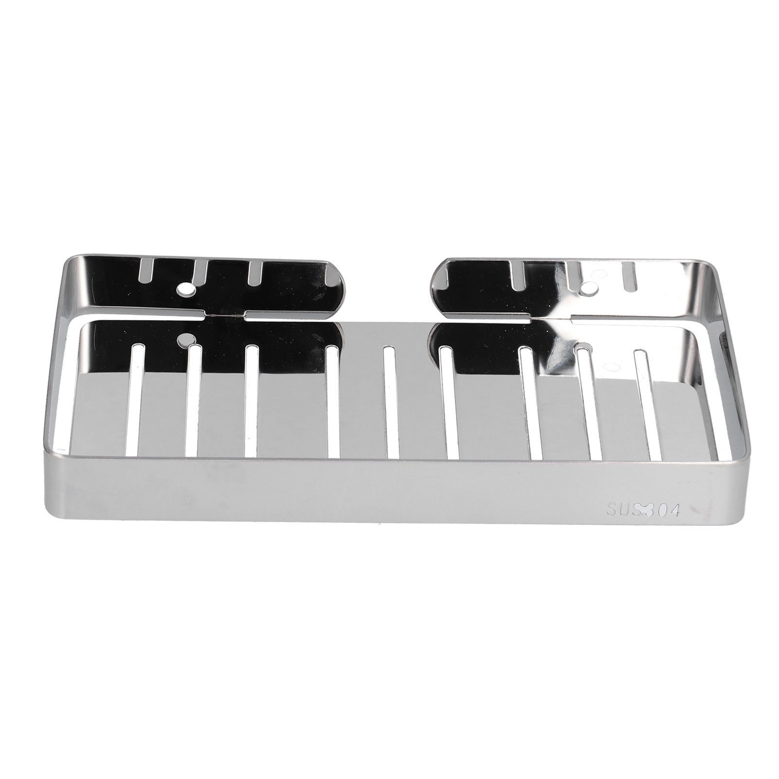 Soap Dish Shelf 304 Stainless Steel Bathroom Hollow Self Draining Wall Mounted Soap Box - Image 5