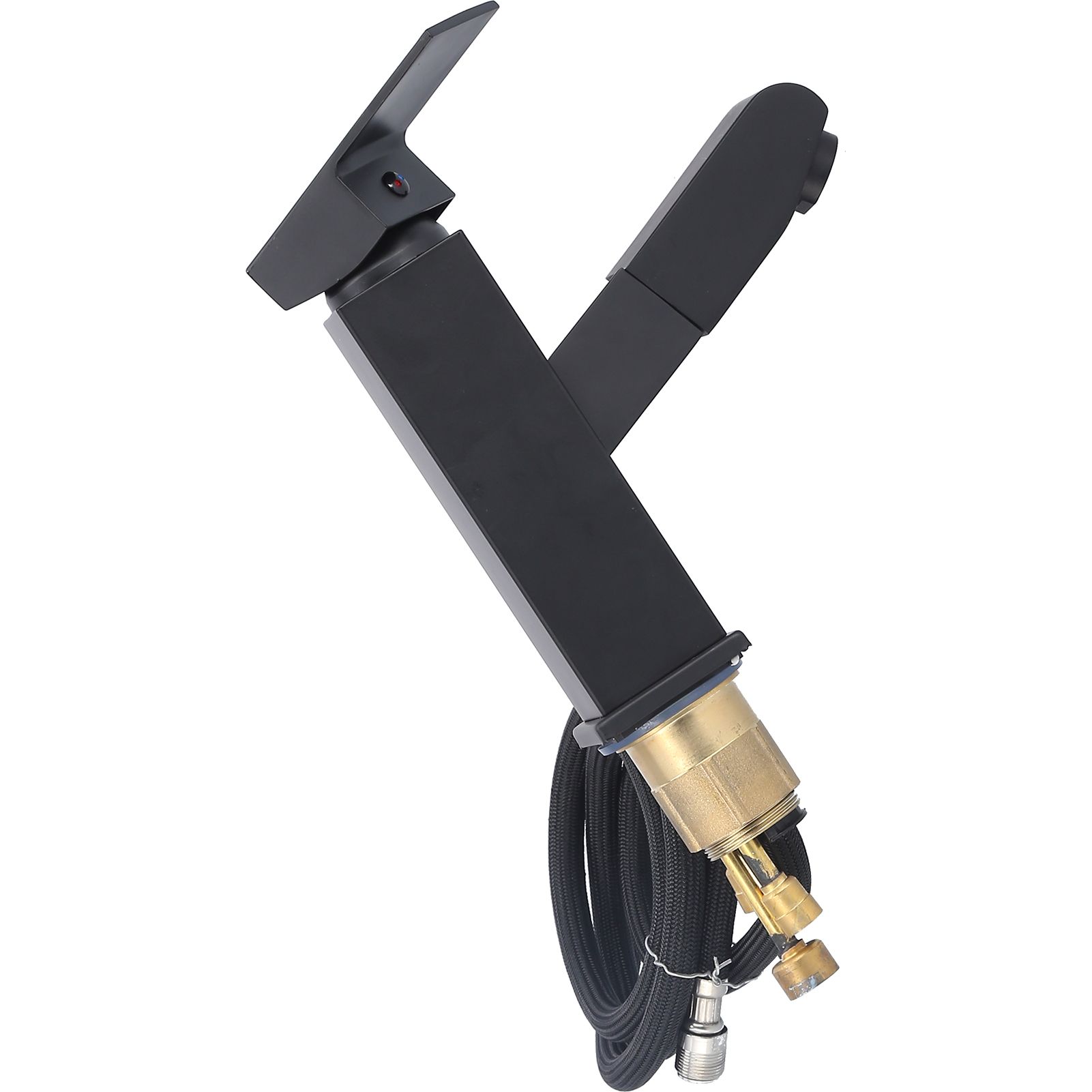G1/2 Pull Out Faucet Cold Hot Mixer Water Tap with Pull‑Down Sprayer for Bathroom Hotel - Image 4