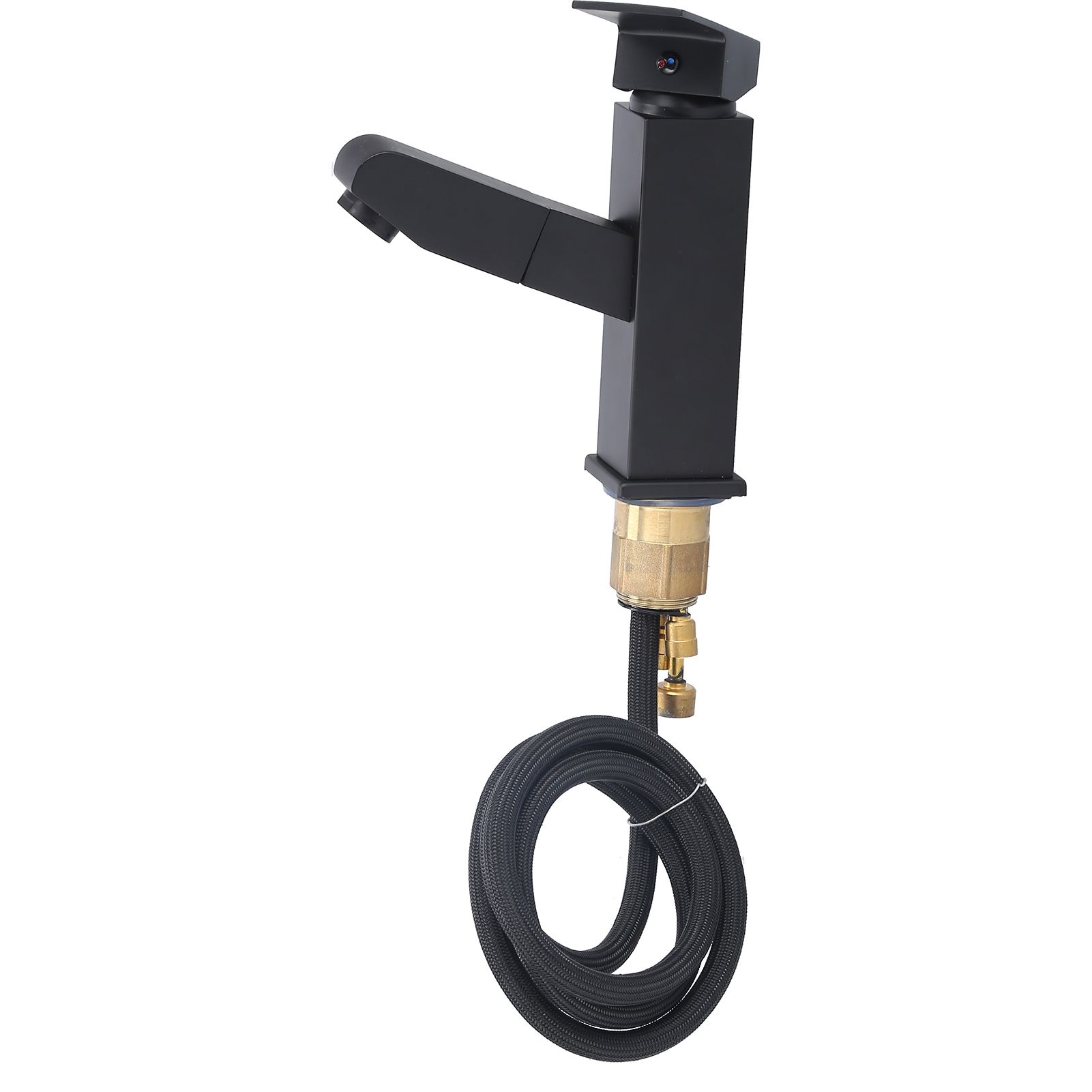 G1/2 Pull Out Faucet Cold Hot Mixer Water Tap with Pull‑Down Sprayer for Bathroom Hotel - Image 5