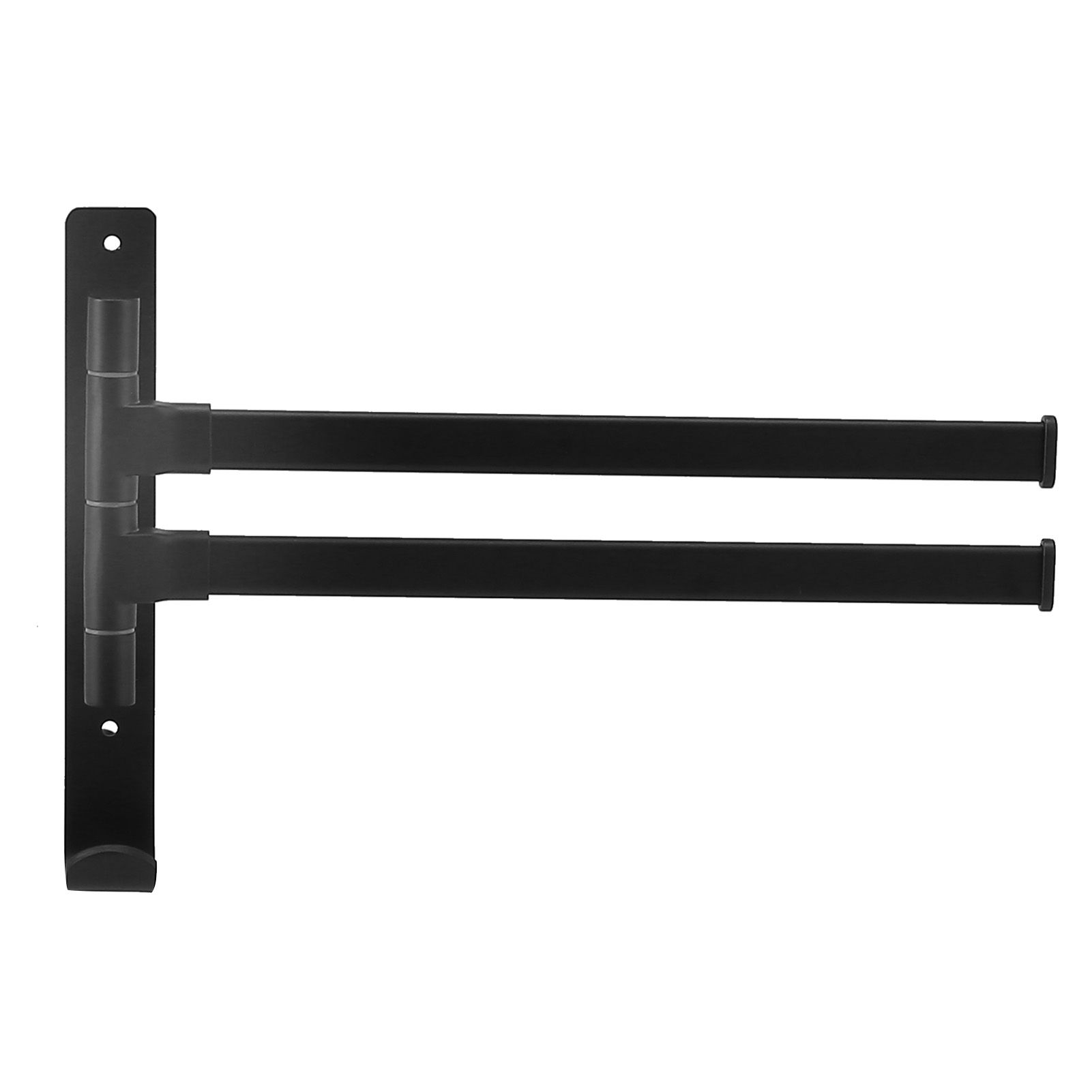 Towel Bar Wall Mounted Rotating Collapsible Space Aluminum Towel Rack for Bathroom - Image 7