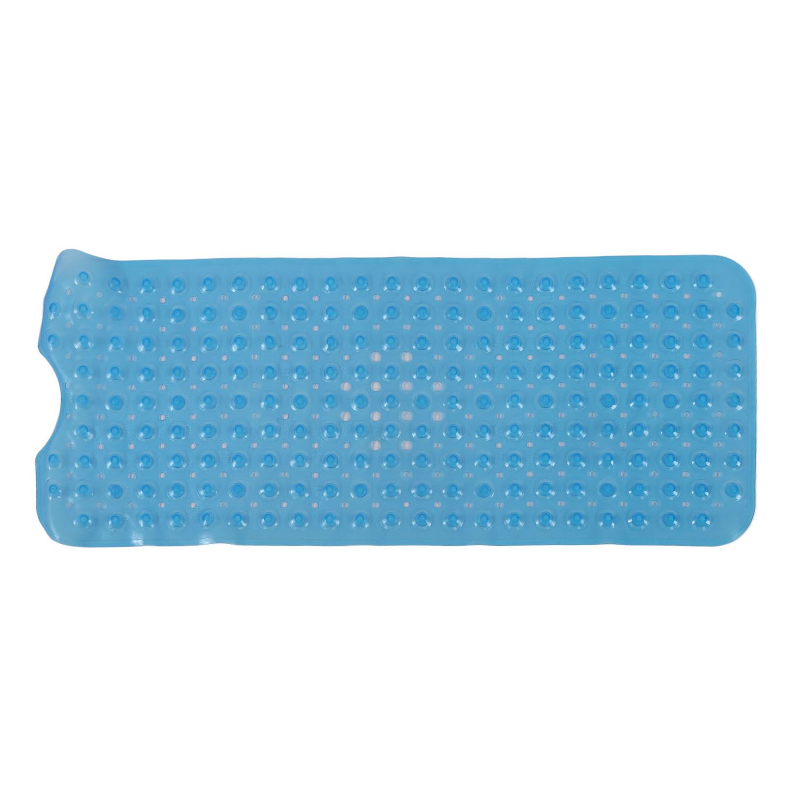 Bath Mat Mat PVC Anti Slip Mat for Bathroom Kitchen Hotel Toilet Shower Room 100x40cmBlue - Image 1
