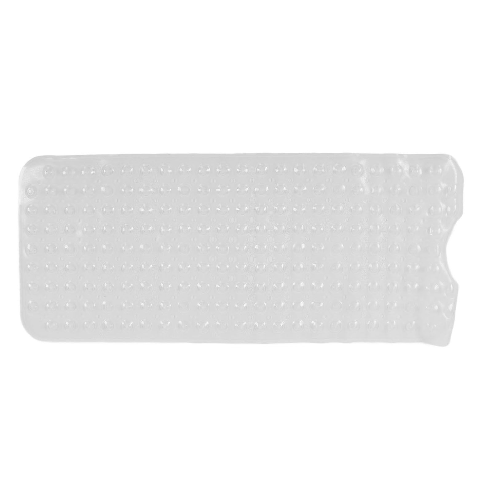 Bath Mat Mat PVC Anti Slip Mat for Bathroom Kitchen Hotel Toilet Shower Room 100x40cmTransparent - Image 1