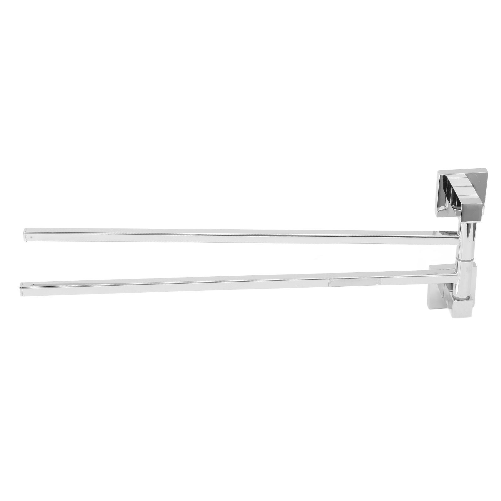 Stainless Steel Towel Rack Bar 180° Rotatable Towel Bathrobe Hanger Holder for Bathroom2 Rods - Image 4