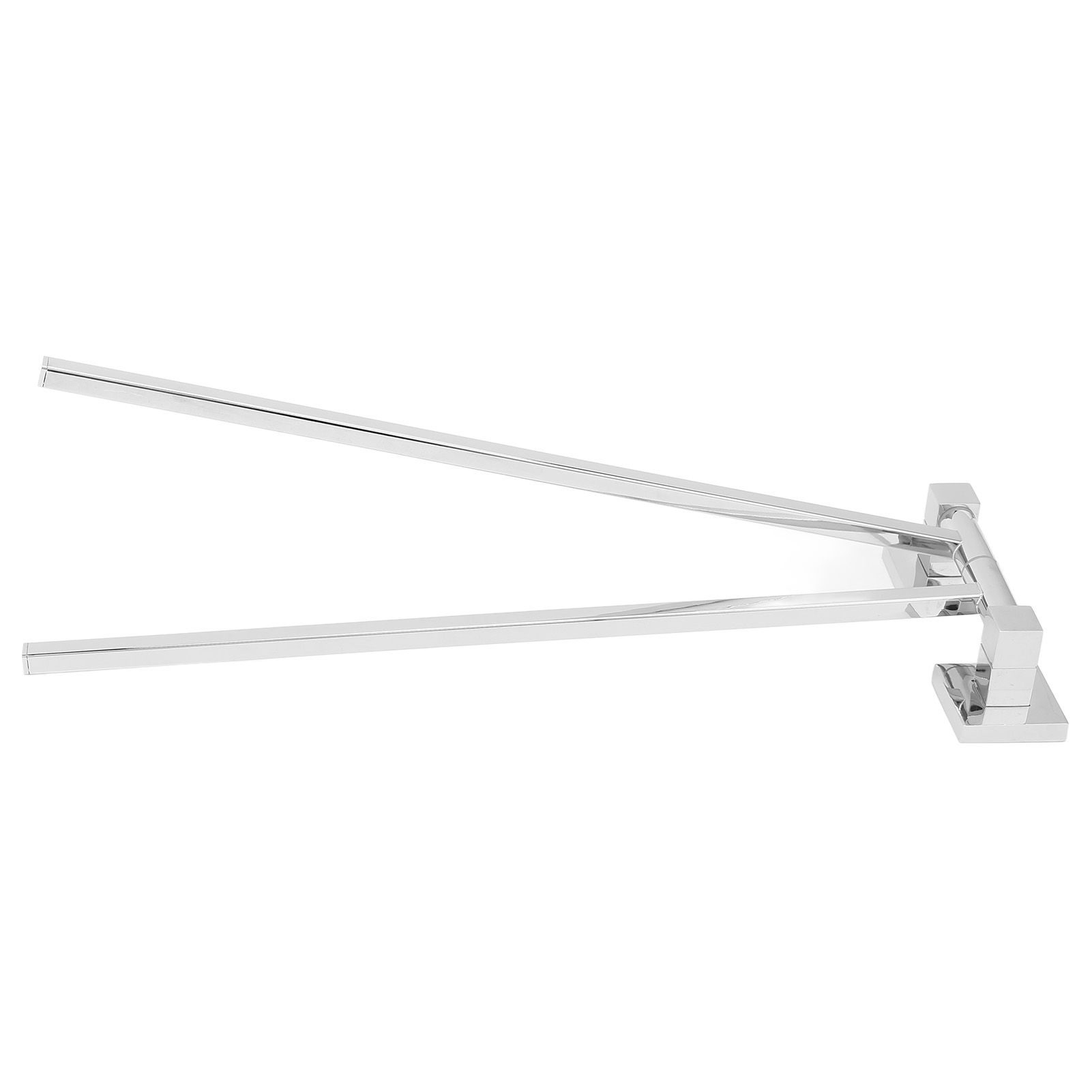 Stainless Steel Towel Rack Bar 180° Rotatable Towel Bathrobe Hanger Holder for Bathroom2 Rods - Image 5