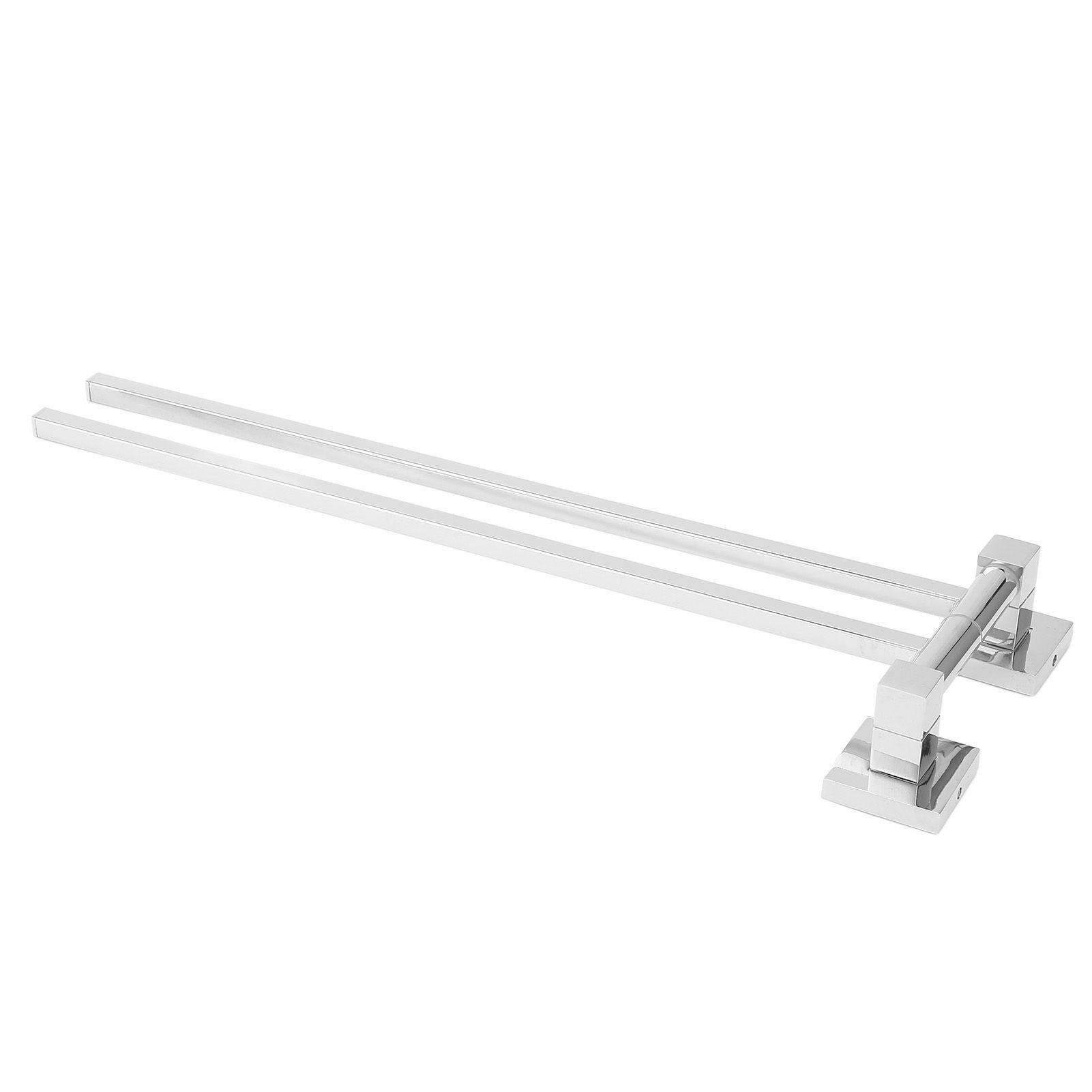 Stainless Steel Towel Rack Bar 180° Rotatable Towel Bathrobe Hanger Holder for Bathroom2 Rods - Image 6