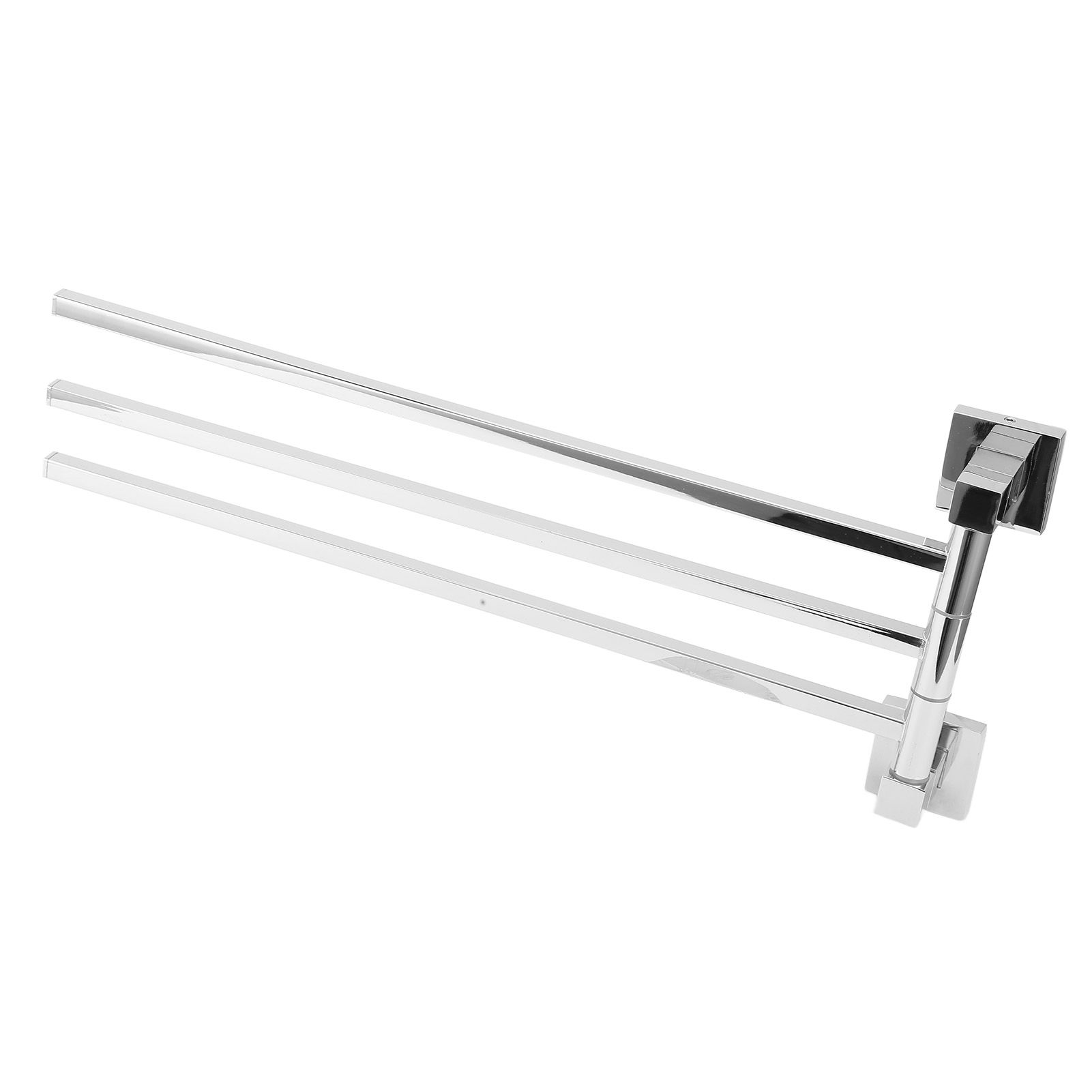 Stainless Steel Towel Rack Bar 180° Rotatable Towel Bathrobe Hanger Holder for Bathroom3 Rods - Image 2
