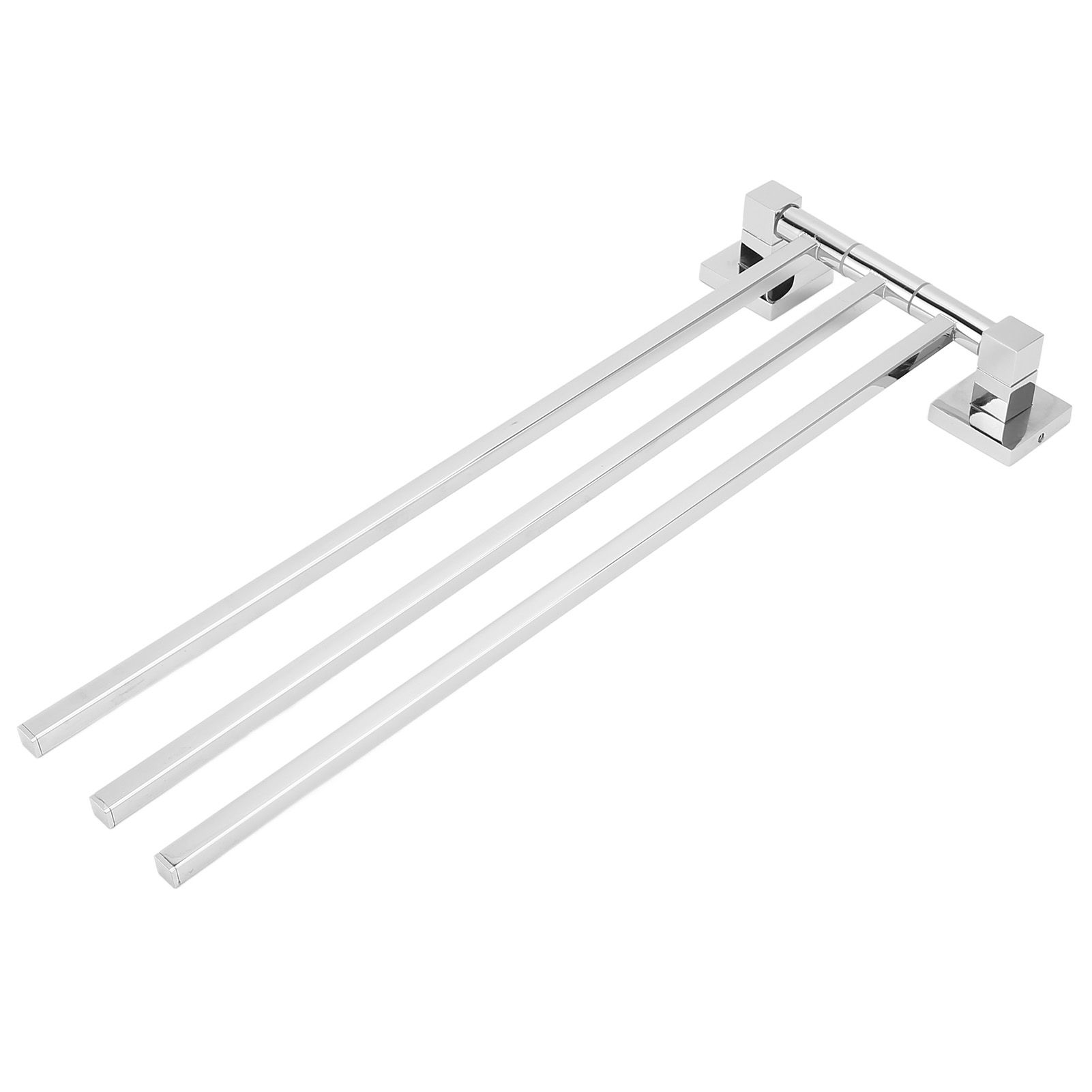 Stainless Steel Towel Rack Bar 180° Rotatable Towel Bathrobe Hanger Holder for Bathroom3 Rods - Image 3