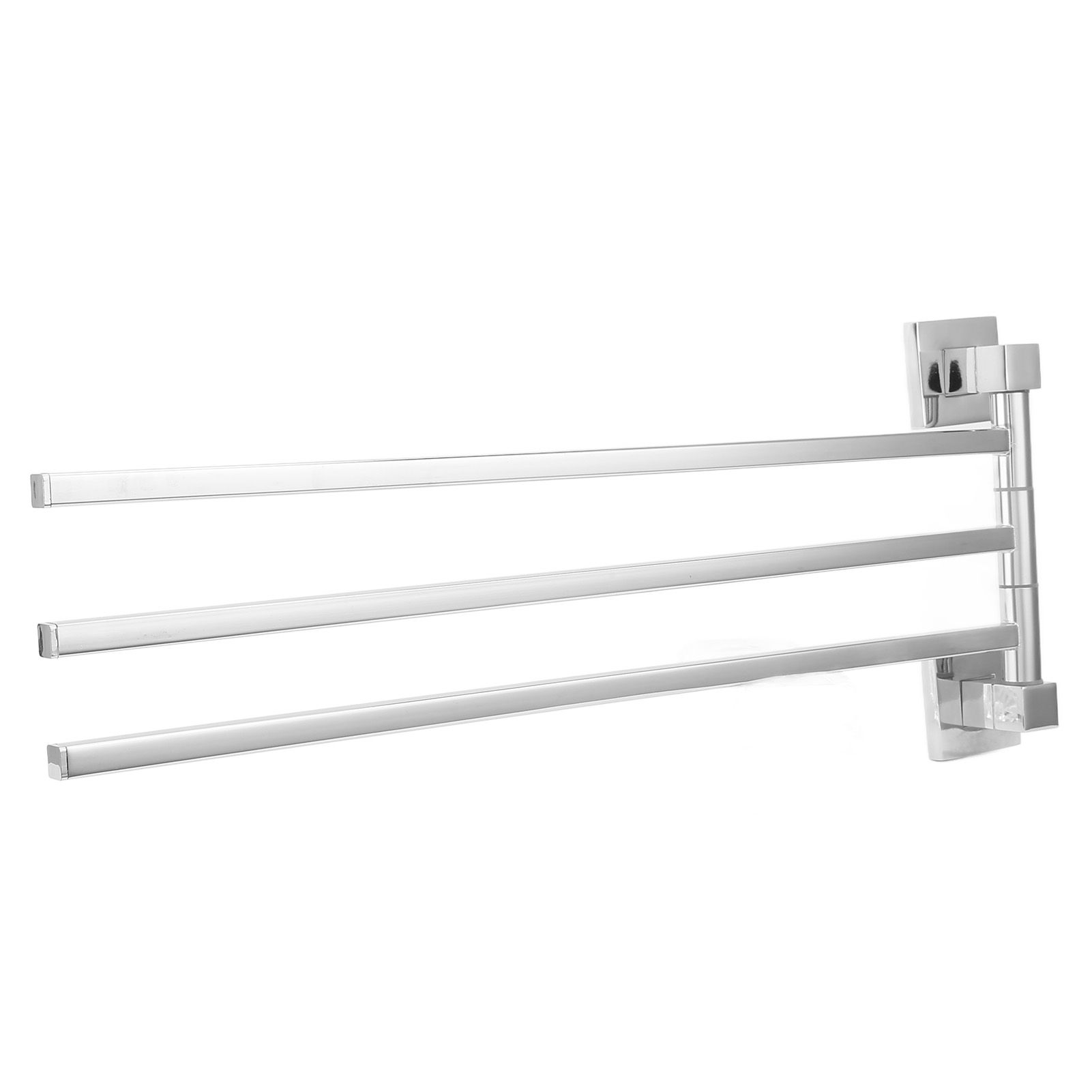 Stainless Steel Towel Rack Bar 180° Rotatable Towel Bathrobe Hanger Holder for Bathroom3 Rods - Image 7