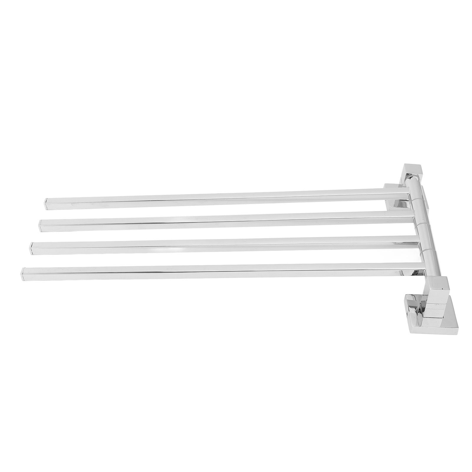 Stainless Steel Towel Rack Bar 180° Rotatable Towel Bathrobe Hanger Holder for Bathroom4 Rods - Image 3
