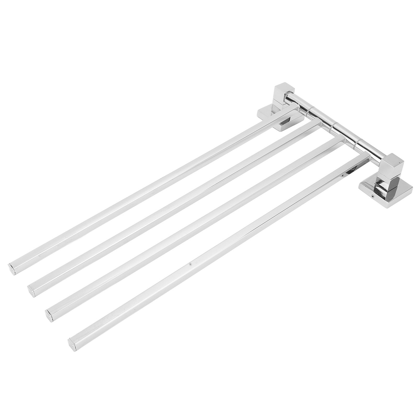 Stainless Steel Towel Rack Bar 180° Rotatable Towel Bathrobe Hanger Holder for Bathroom4 Rods - Image 6