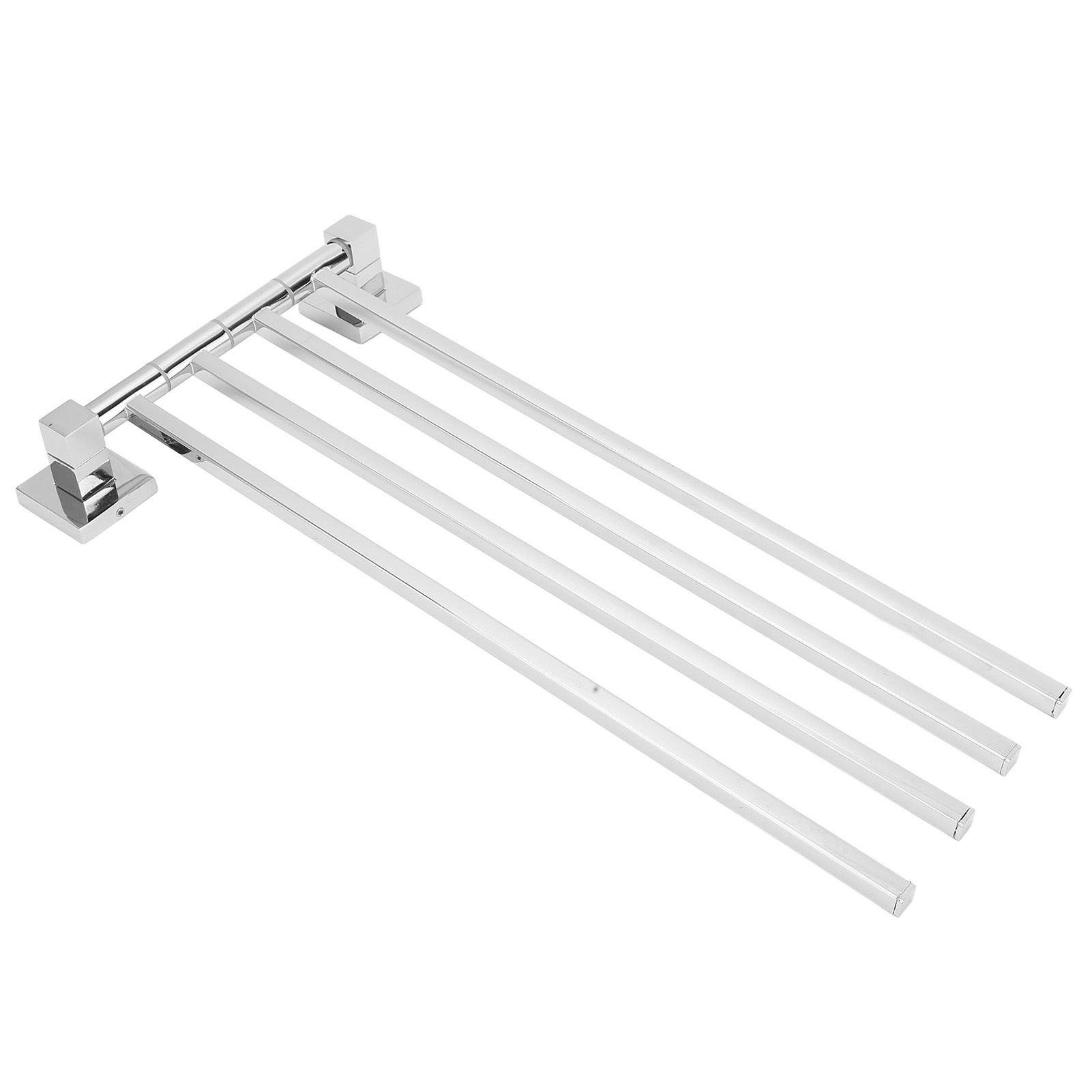 Stainless Steel Towel Rack Bar 180° Rotatable Towel Bathrobe Hanger Holder for Bathroom4 Rods - Image 7