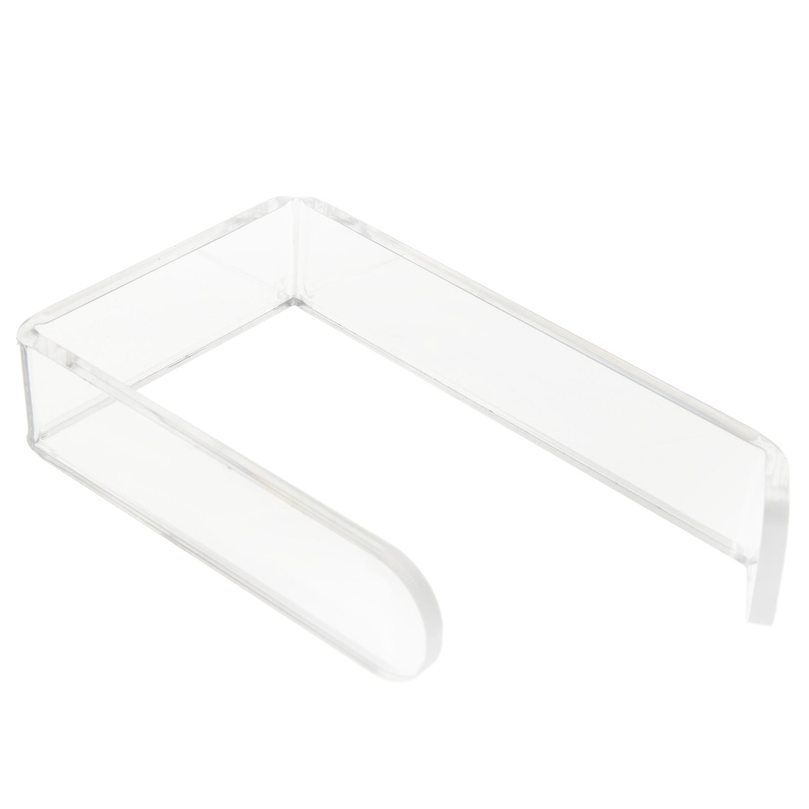 Toilet Paper Holder No Drilling Acrylic Transparent Wall Mount Toilet Paper Roll Holder for Bathroom Kitchen - Image 1
