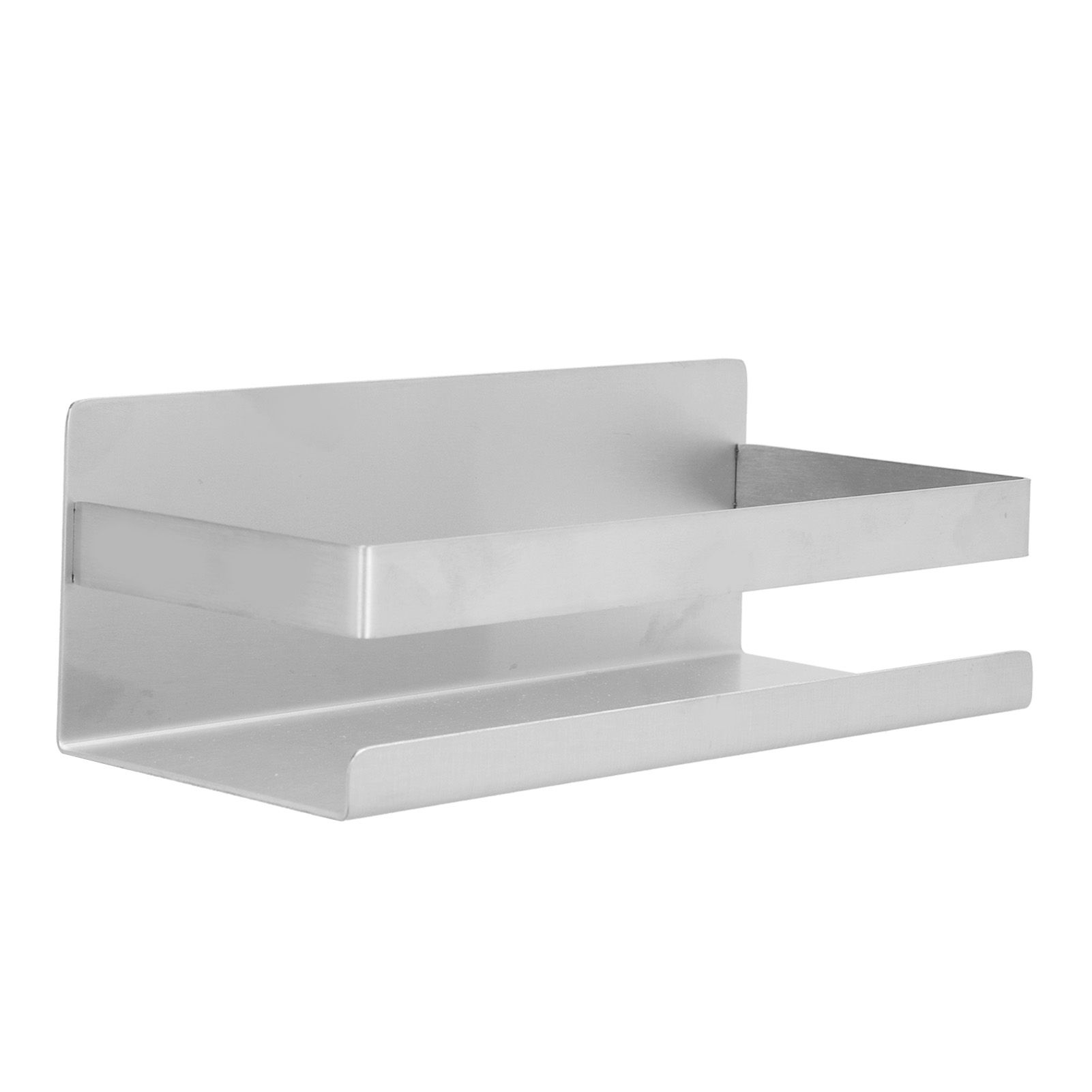 Stainless Steel Shower Rack Waterproof Anti Rust No Drilling Wall Mounted Shower Shelf with Brushed Finish - Image 1