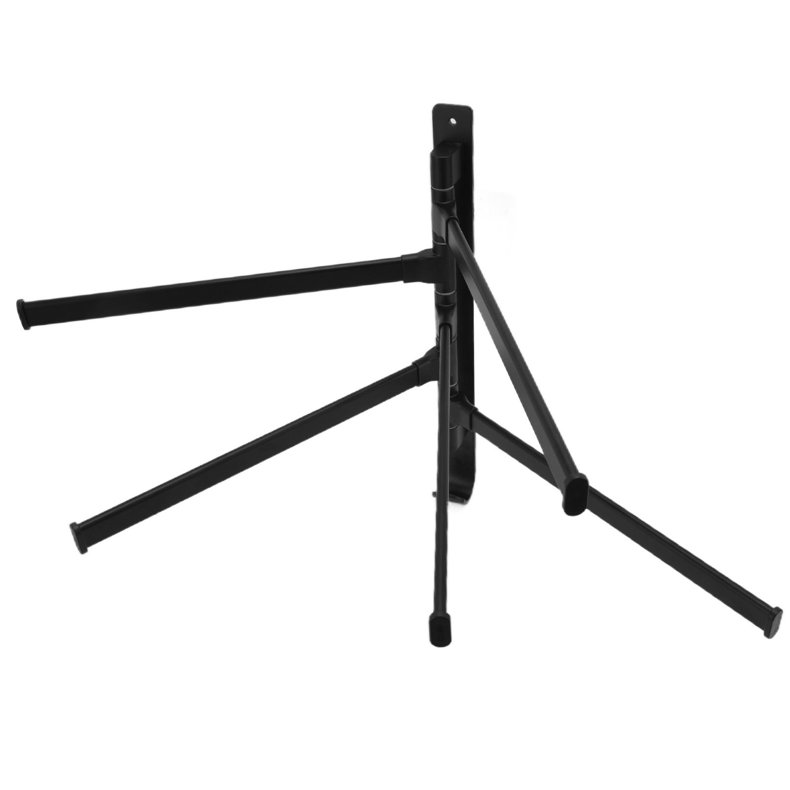 Towel Rack Aluminum Alloy Towel Shelf with 5 Bars Rotatable and Durable for Bathroom and Kitchen Black - Image 2