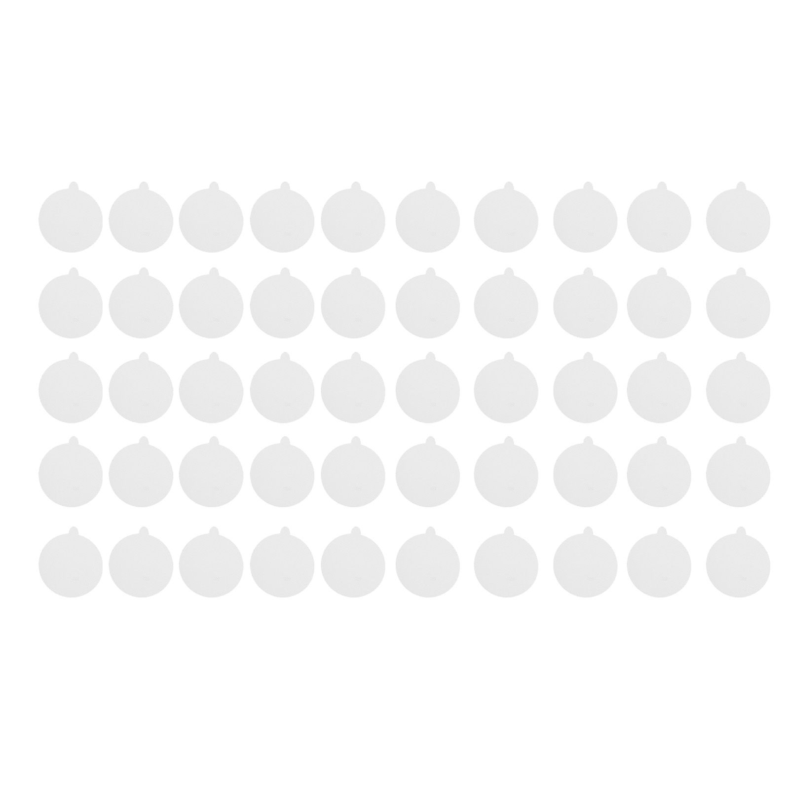 Disposable Shower Drain Hair Catcher Sink Strainer Anti Clogging Mesh Stickers for Bathroom SuppliesRound 50PCS 9x9cm - Image 1