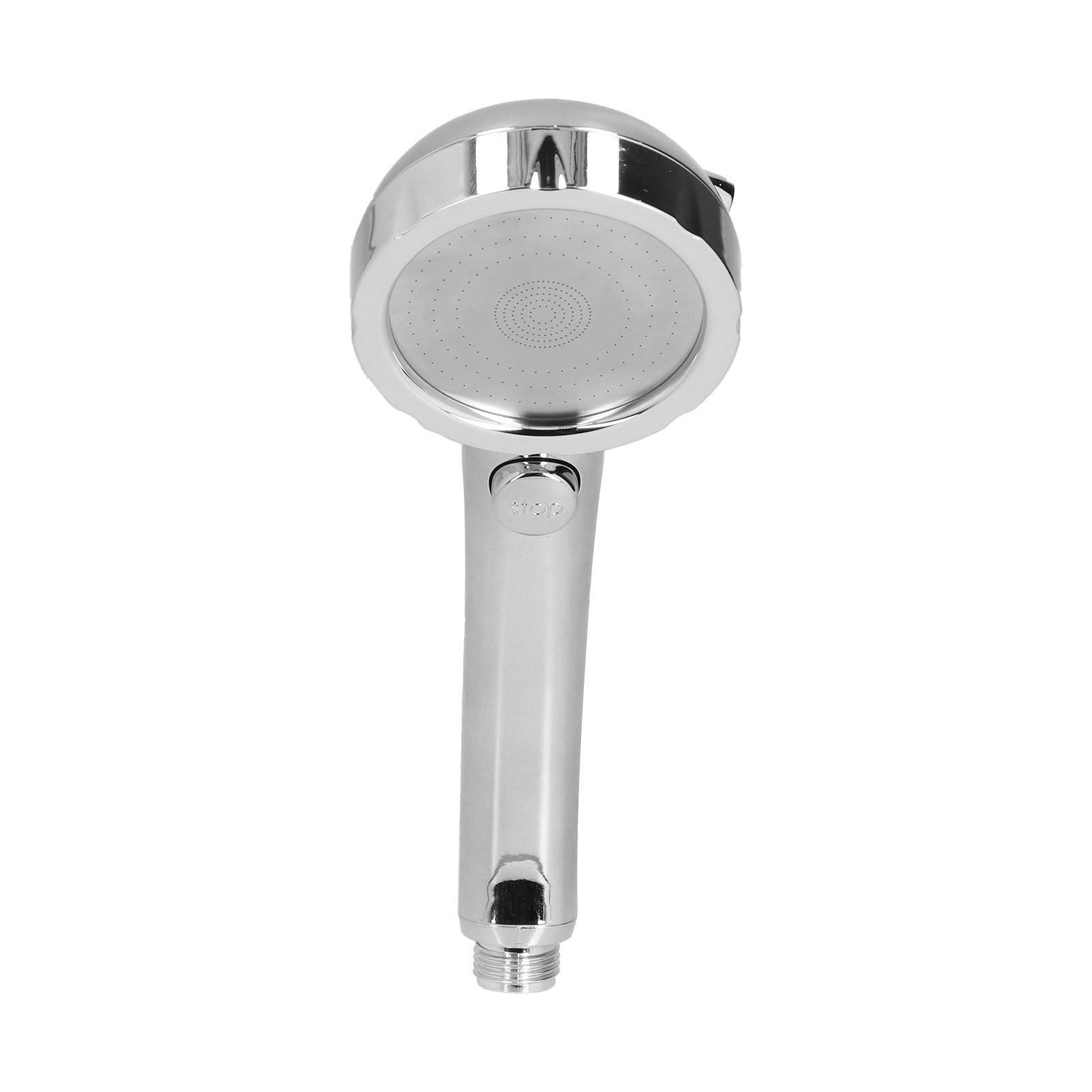 Shower Head Portable Handheld 360 Degree Rotating Three Modes Pressure One Button Water Stop Shower - Image 1