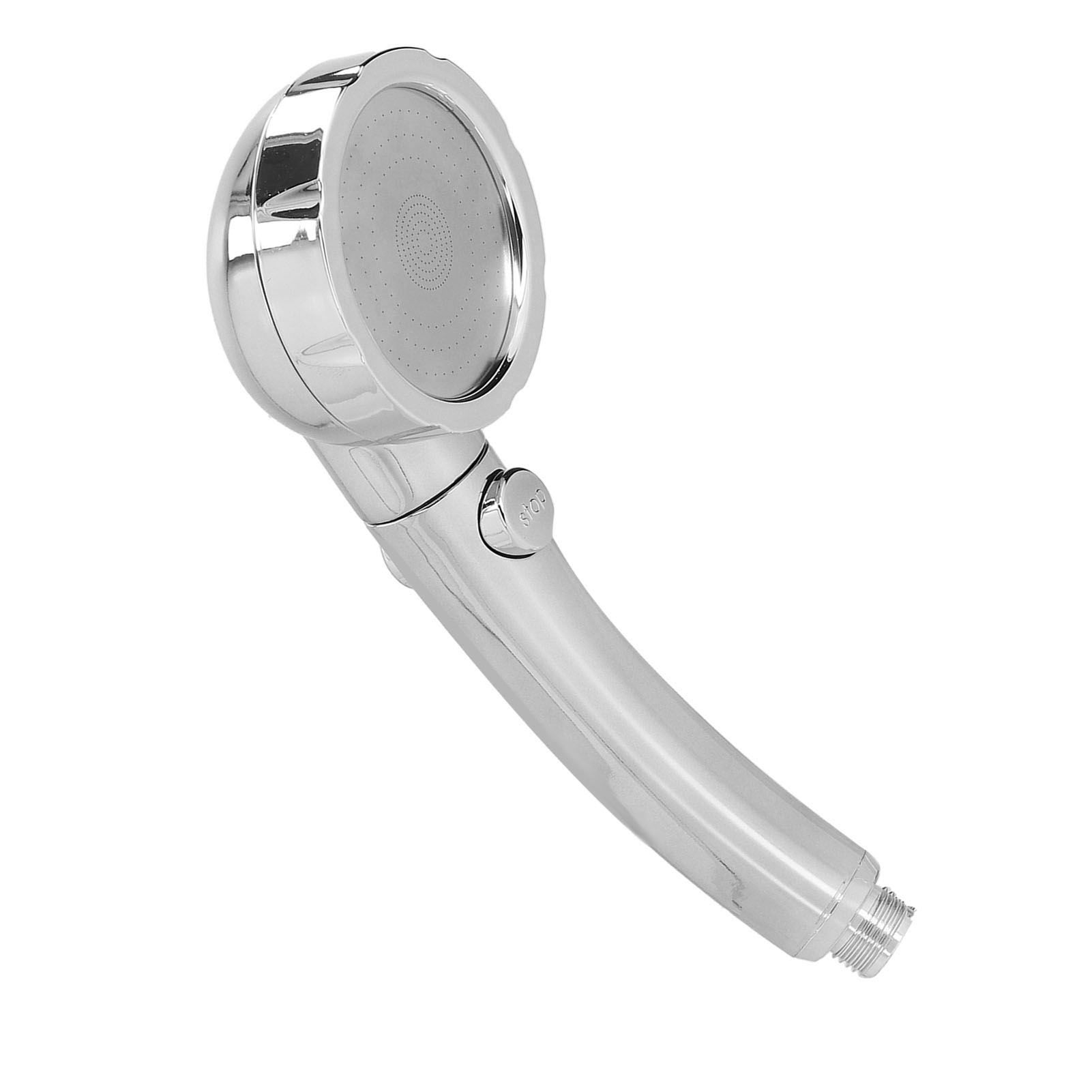 Shower Head Portable Handheld 360 Degree Rotating Three Modes Pressure One Button Water Stop Shower - Image 4