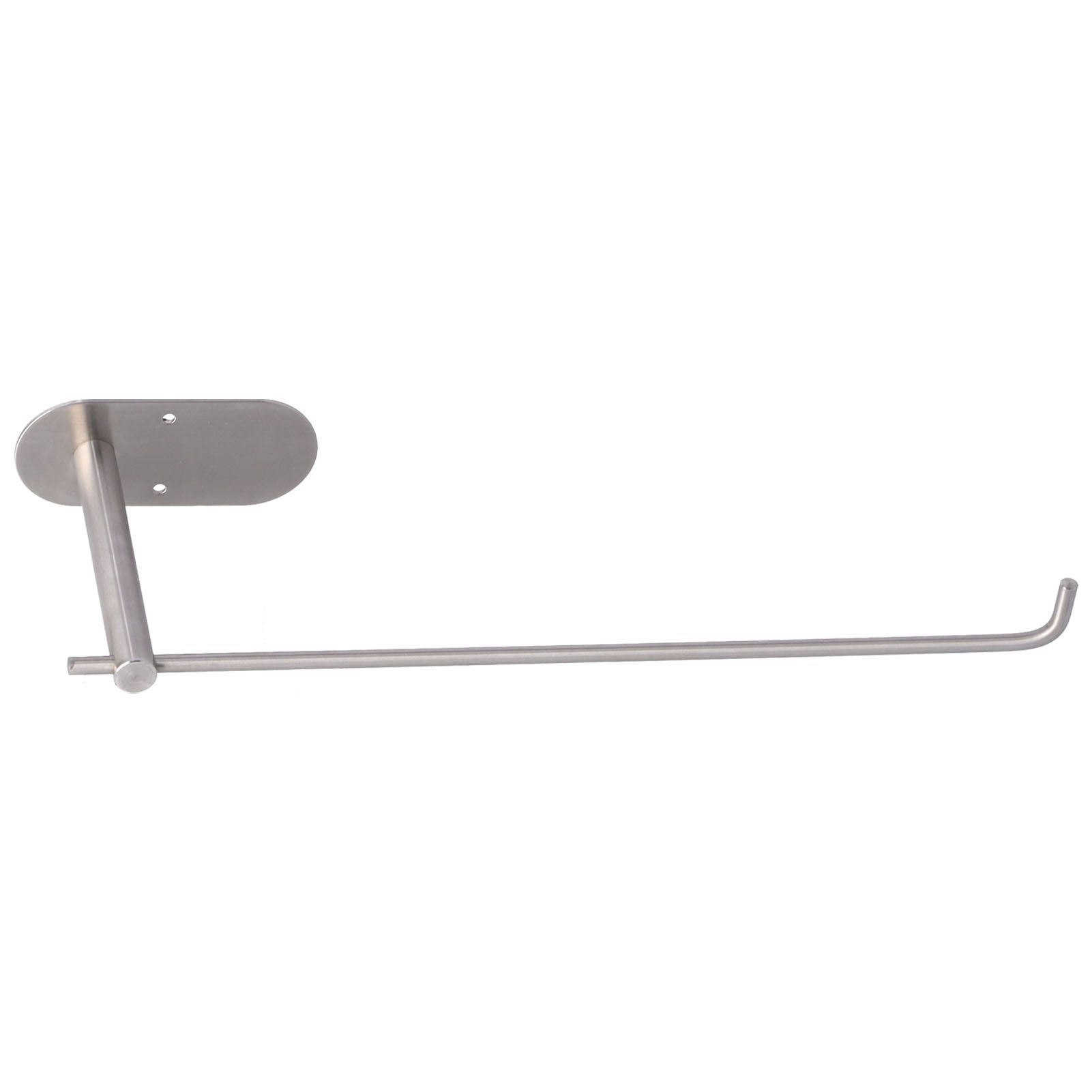 Plastic Wrap Rack Stainless Steel Wall Mounted Paper Towel Rack Paper Roll Holder for Kitchen Bathroom - Image 2
