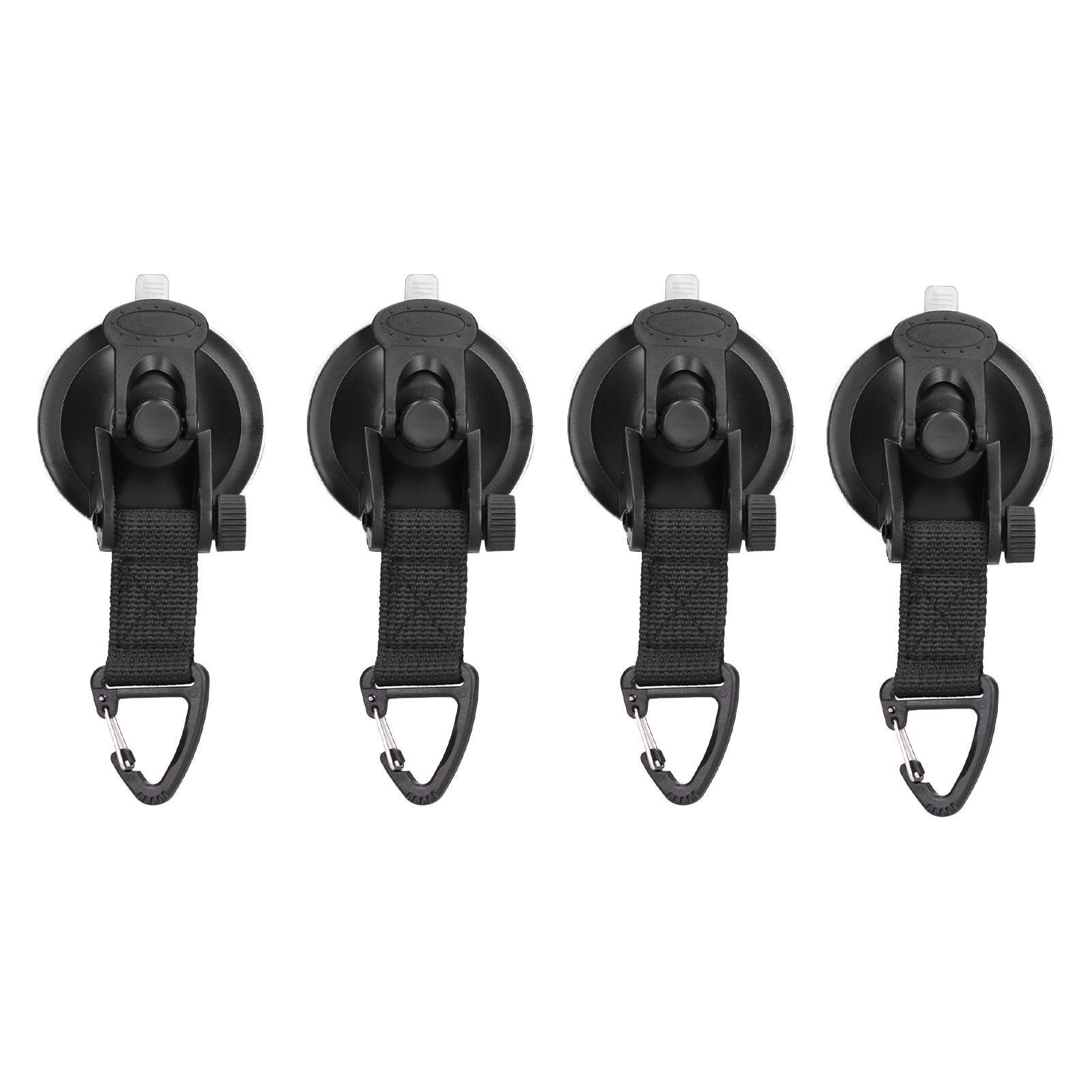 4Pcs Heavy Duty Suction Cup Anchor Tie Down Portable Strong Suction Cup Hook for Camping Travel OutdoorTriangular Buckle - Image 1