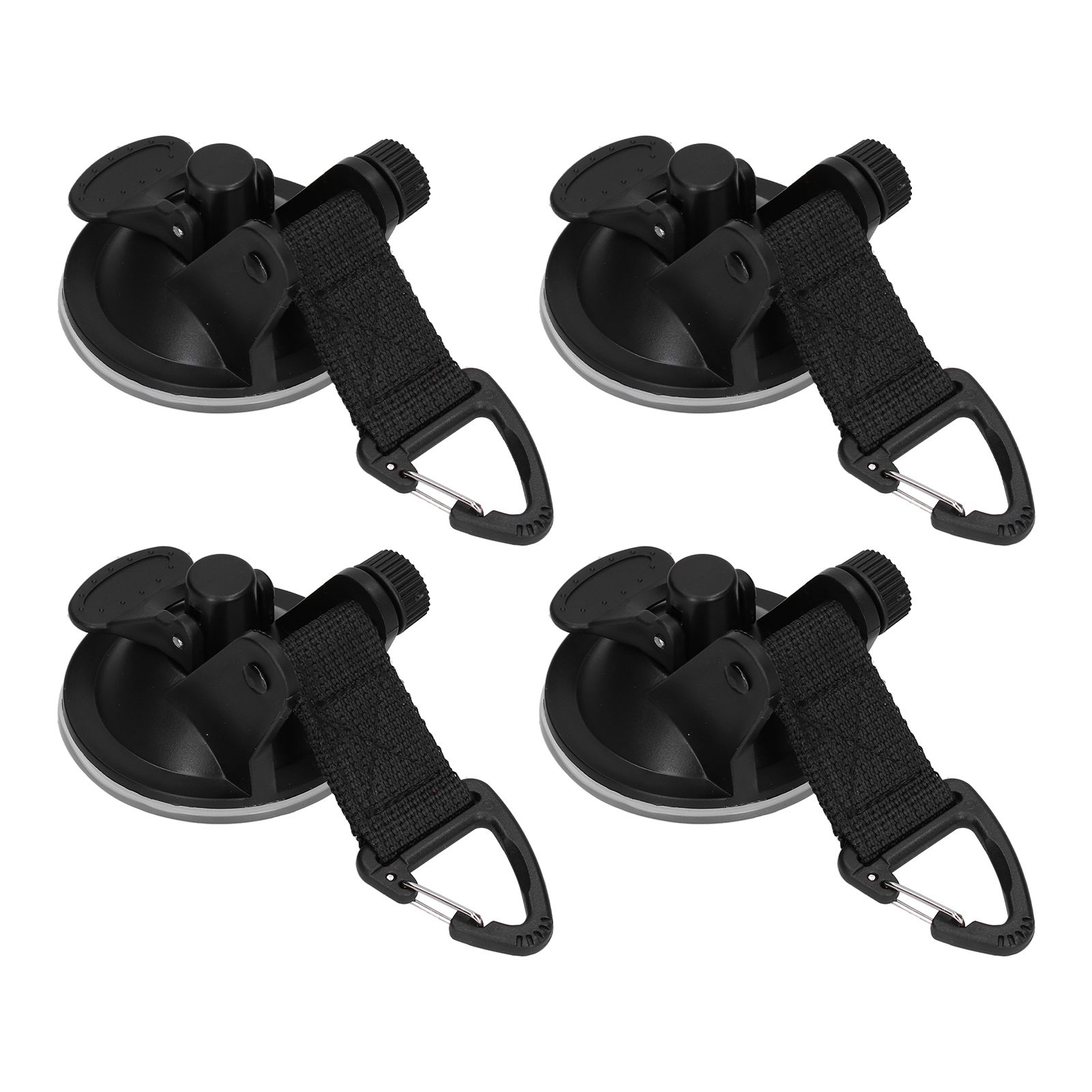 4Pcs Heavy Duty Suction Cup Anchor Tie Down Portable Strong Suction Cup Hook for Camping Travel OutdoorTriangular Buckle - Image 3