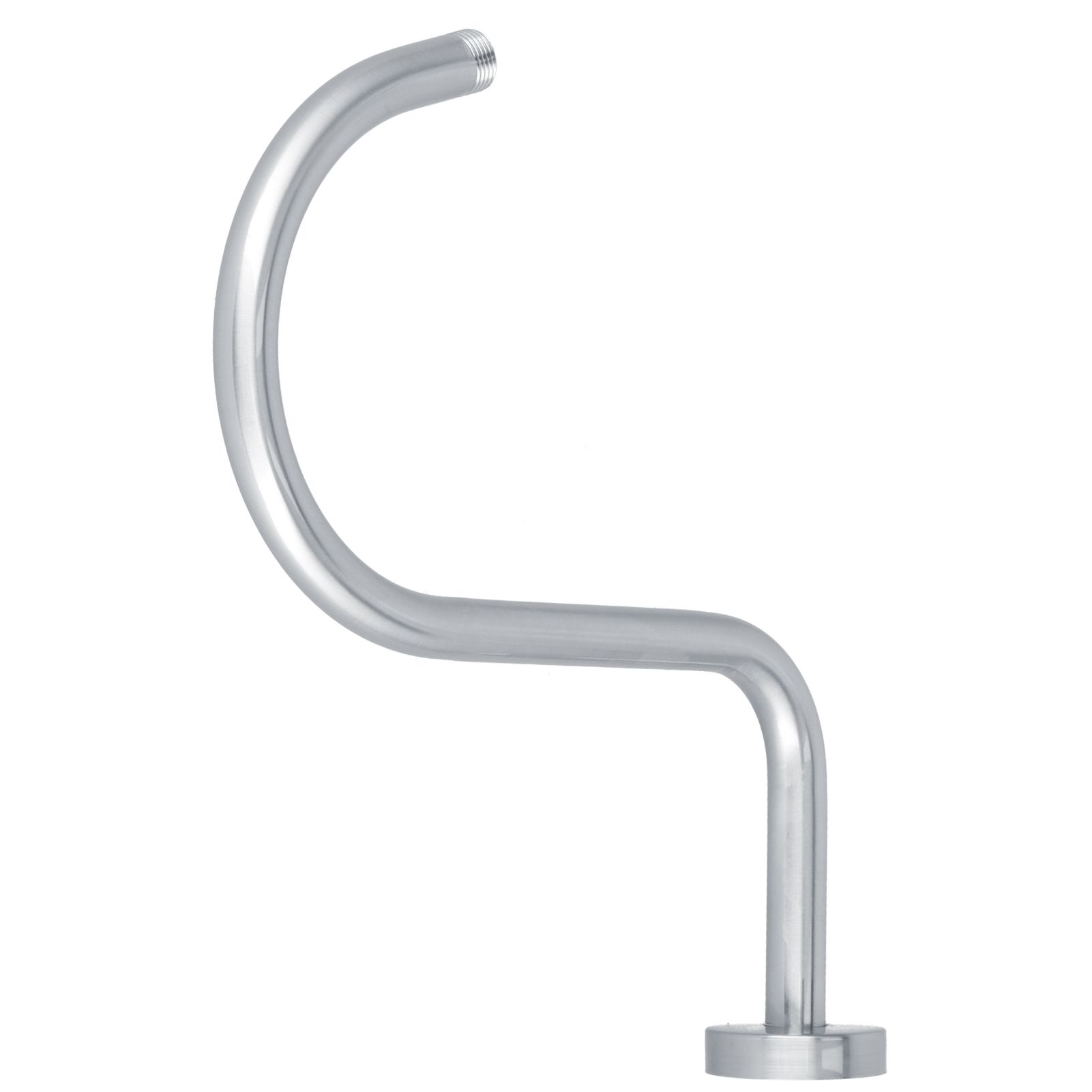 Shower Arm S Shape Gooseneck Stainless Steel Shower Head Extension Arm Bathroom NPT Shower Head Arm for Home233 Brushed - Image 3