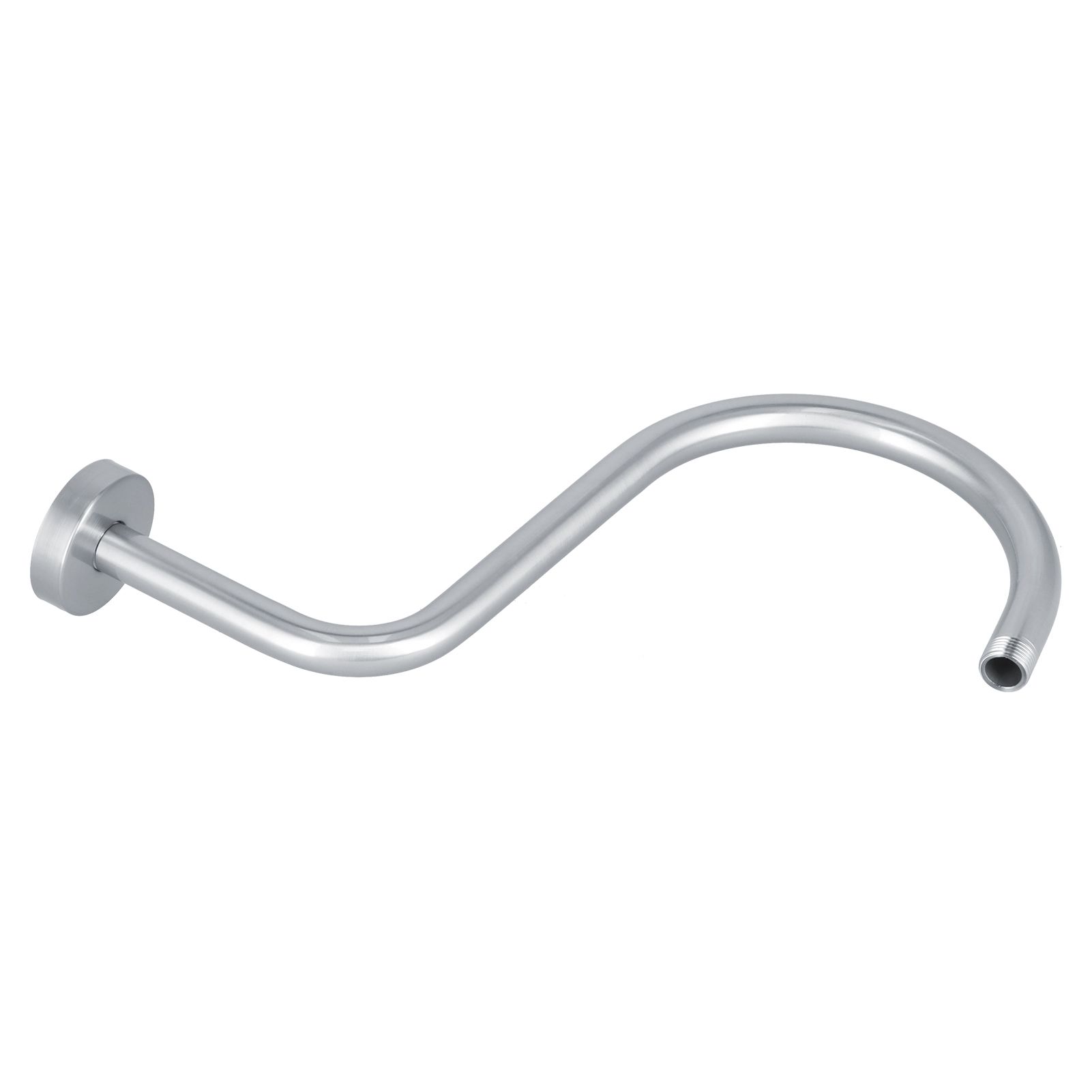 Shower Arm S Shape Gooseneck Stainless Steel Shower Head Extension Arm Bathroom NPT Shower Head Arm for Home233 Brushed - Image 5