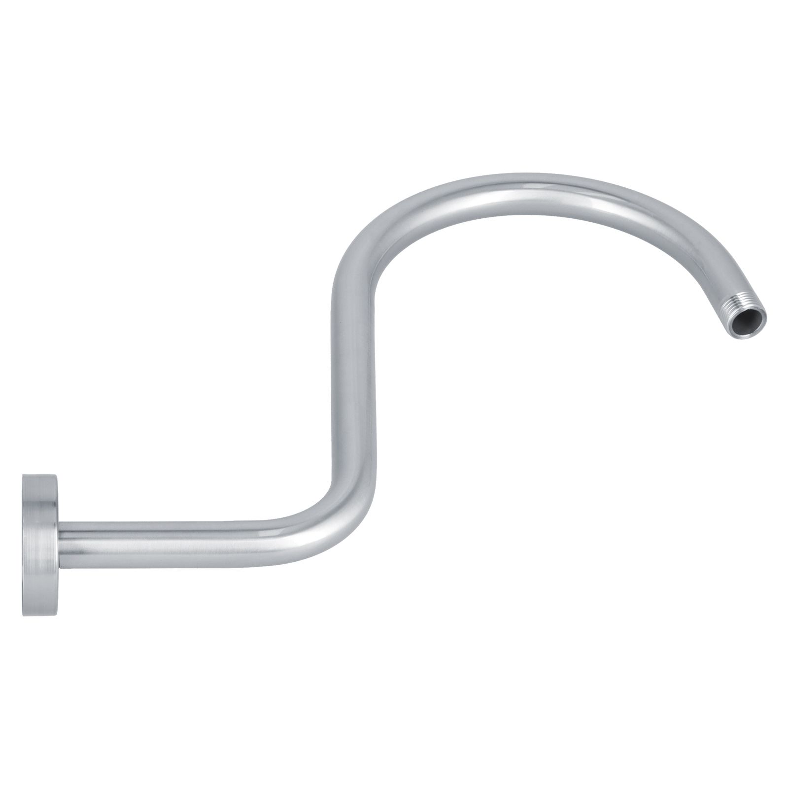 Shower Arm S Shape Gooseneck Stainless Steel Shower Head Extension Arm Bathroom NPT Shower Head Arm for Home233 Brushed - Image 6