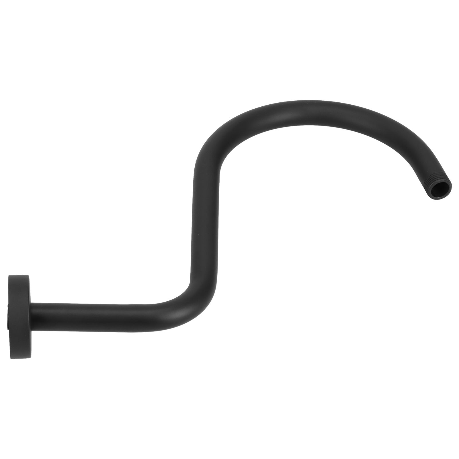 Shower Arm S Shape Gooseneck Stainless Steel Shower Head Extension Arm Bathroom NPT Shower Head Arm for Home233 Black - Image 7