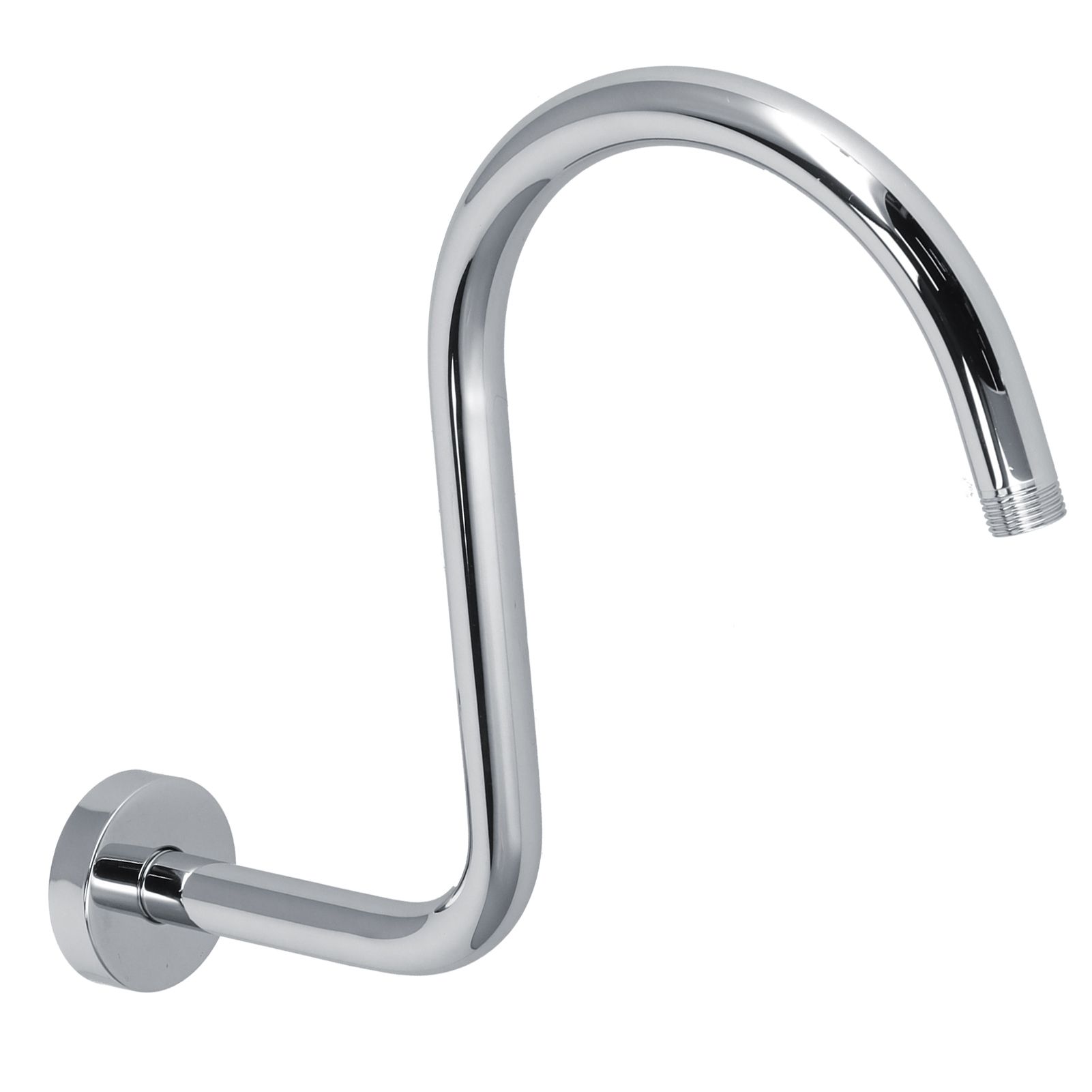 Shower Arm S Shape Gooseneck Stainless Steel Shower Head Extension Arm Bathroom NPT Shower Head Arm for Home233 Electroplate - Image 2