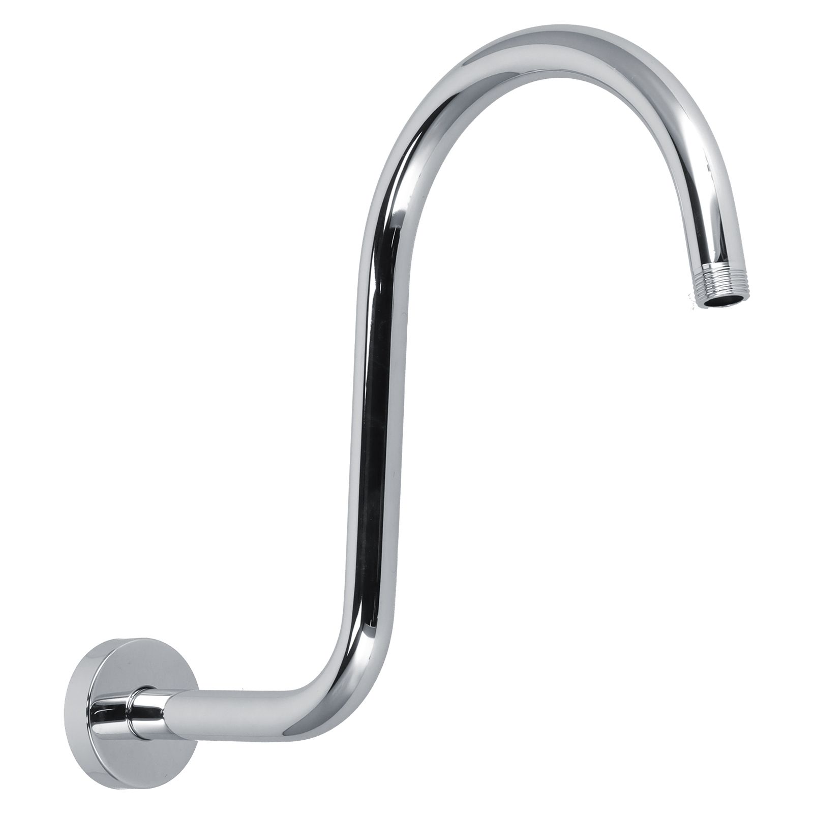 Shower Arm S Shape Gooseneck Stainless Steel Shower Head Extension Arm Bathroom NPT Shower Head Arm for Home233 Electroplate - Image 3