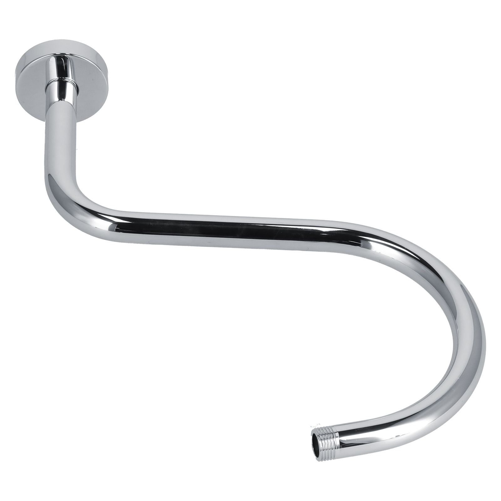 Shower Arm S Shape Gooseneck Stainless Steel Shower Head Extension Arm Bathroom NPT Shower Head Arm for Home233 Electroplate - Image 4