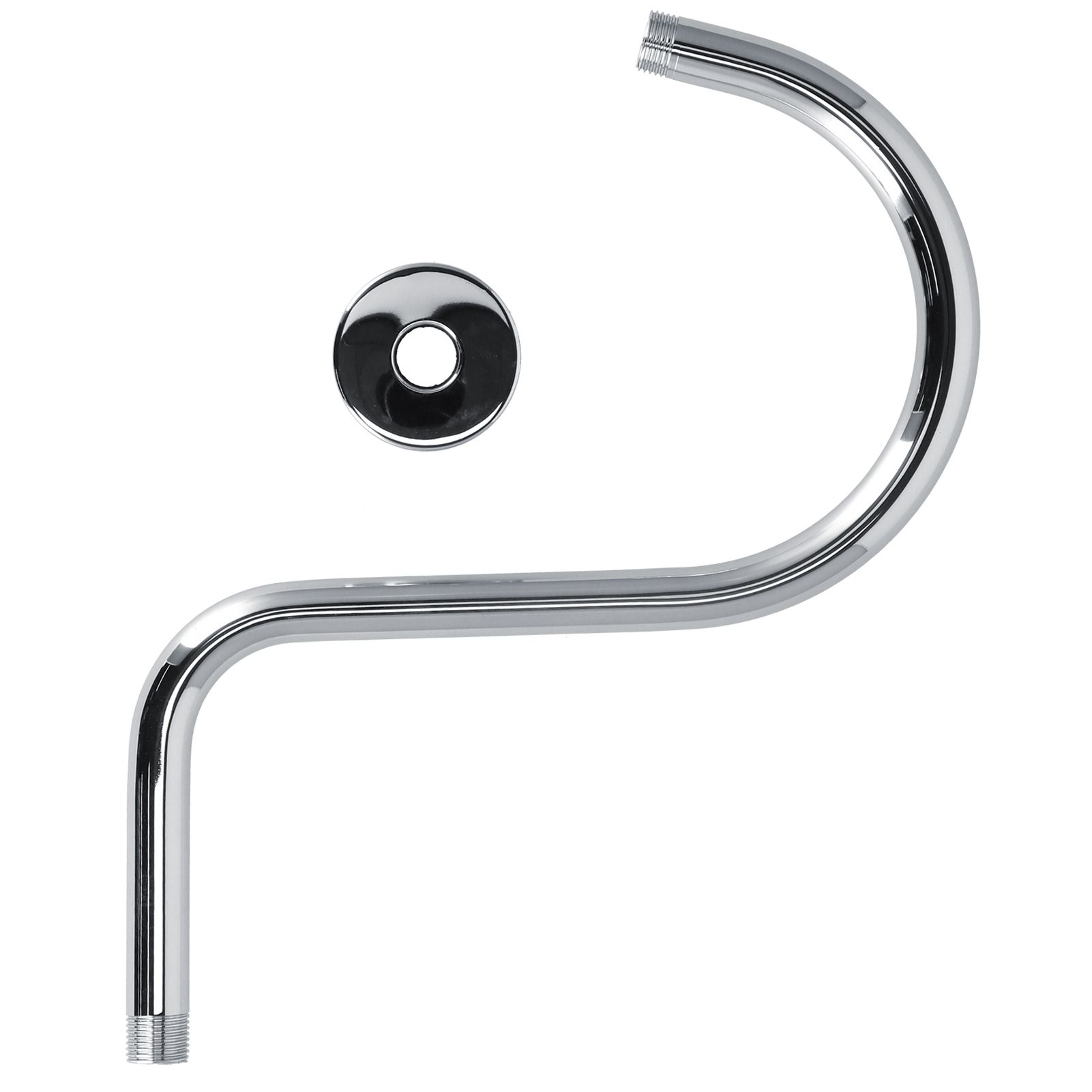 Shower Arm S Shape Gooseneck Stainless Steel Shower Head Extension Arm Bathroom NPT Shower Head Arm for Home233 Electroplate - Image 7