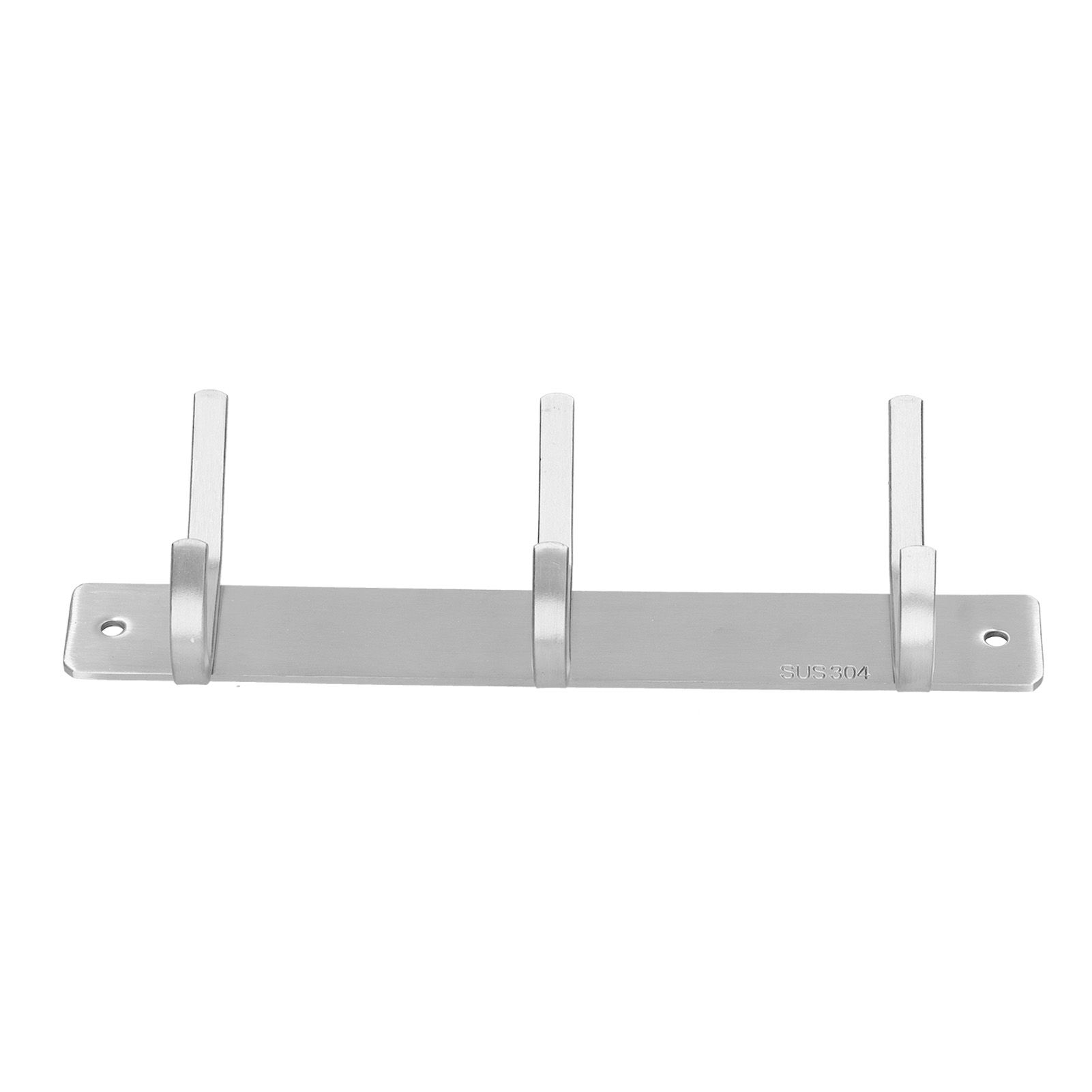 Wall Mounted Kitchen Hanger with 3 Hooks 304 Stainless Steel Punching Cloth Hook for Bathroom - Image 4