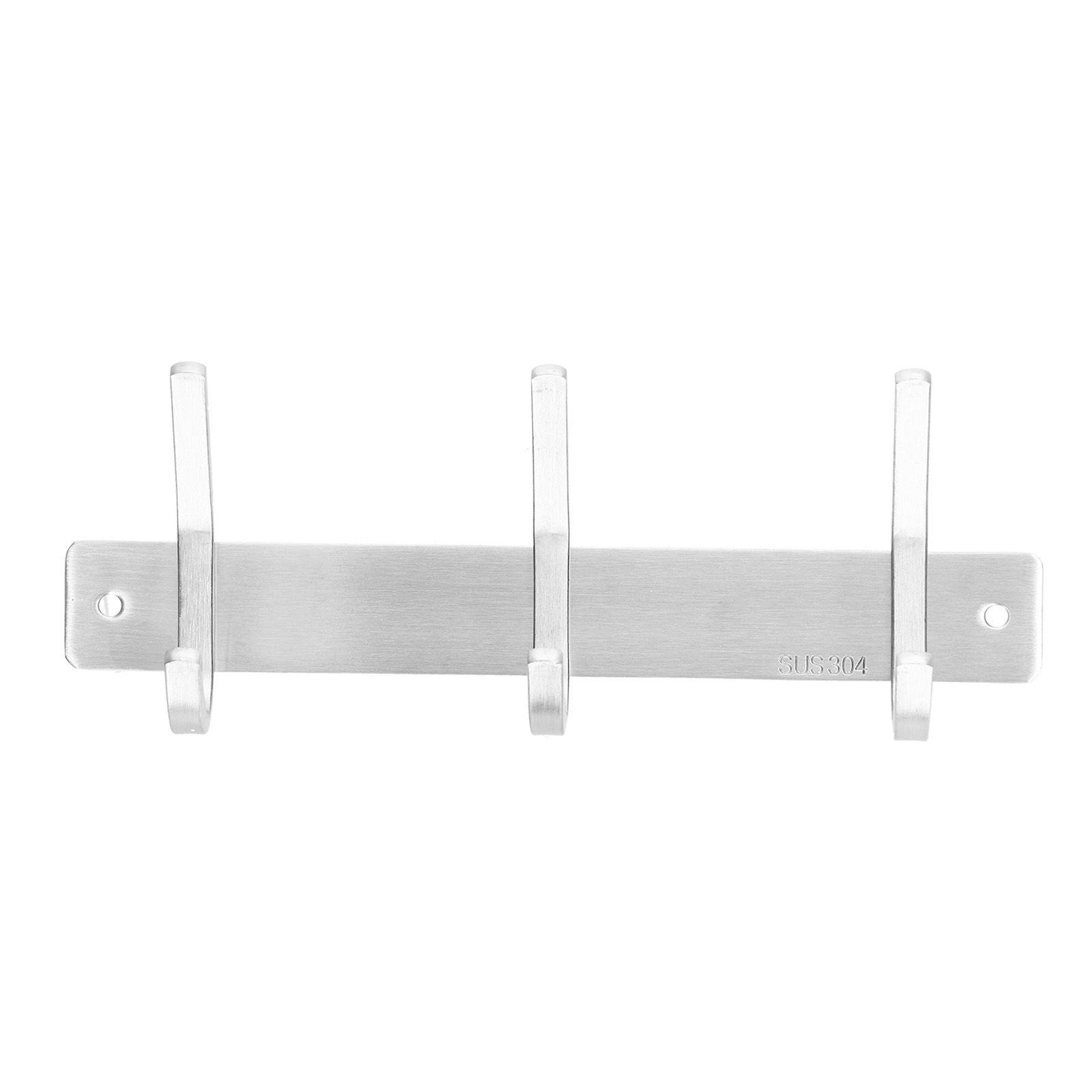 Wall Mounted Kitchen Hanger with 3 Hooks 304 Stainless Steel Punching Cloth Hook for Bathroom - Image 5